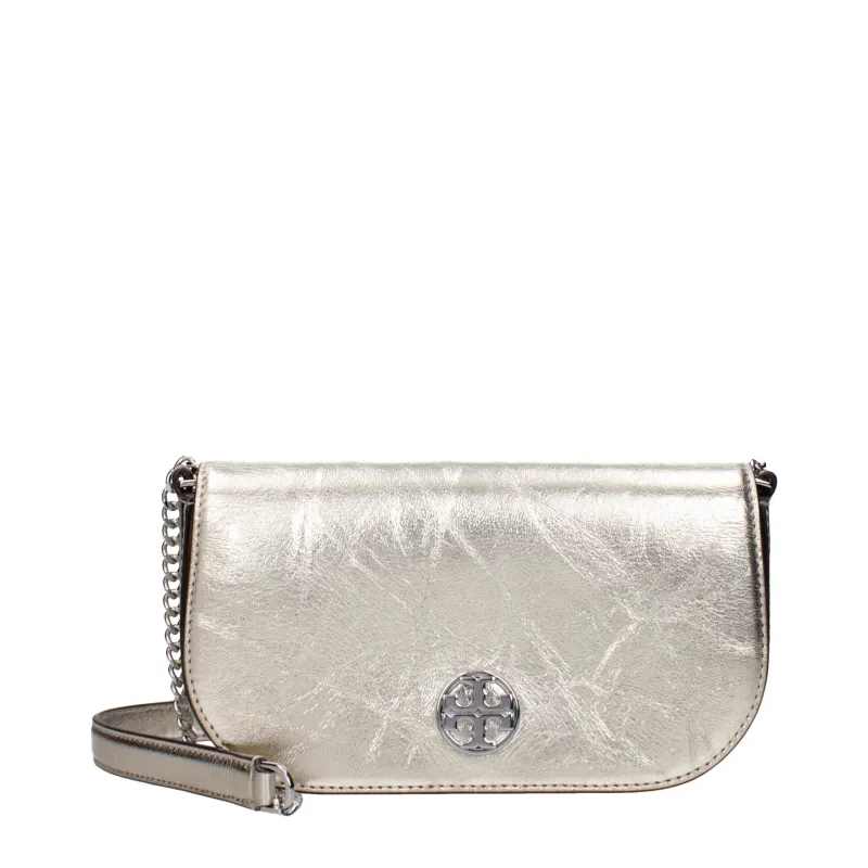 Tory Burch Gold Leather Crossbody Bag sold by Siebentaschen