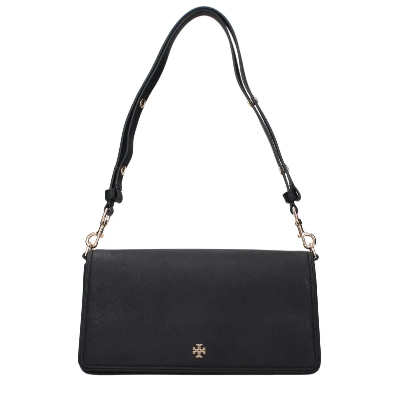 Tory Burch Black Leather Shoulder Bag sold by Siebentaschen