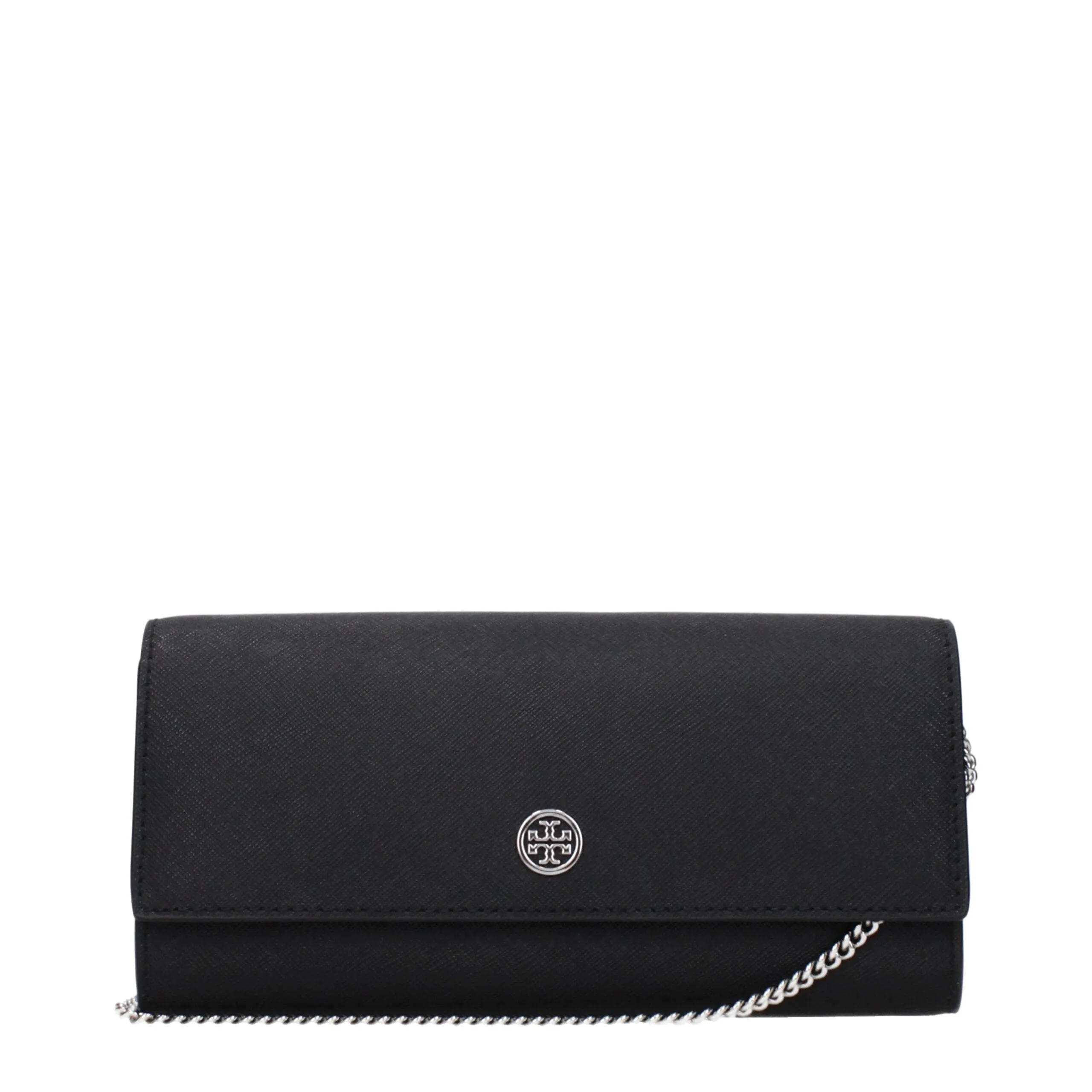 Tory Burch Black Leather Clutch Bag sold by Siebentaschen