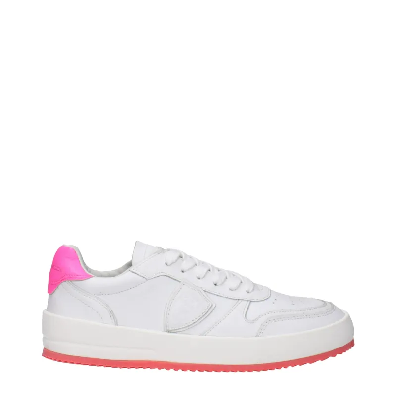 Philippe Model White Leather Sneakers sold by Siebentaschen