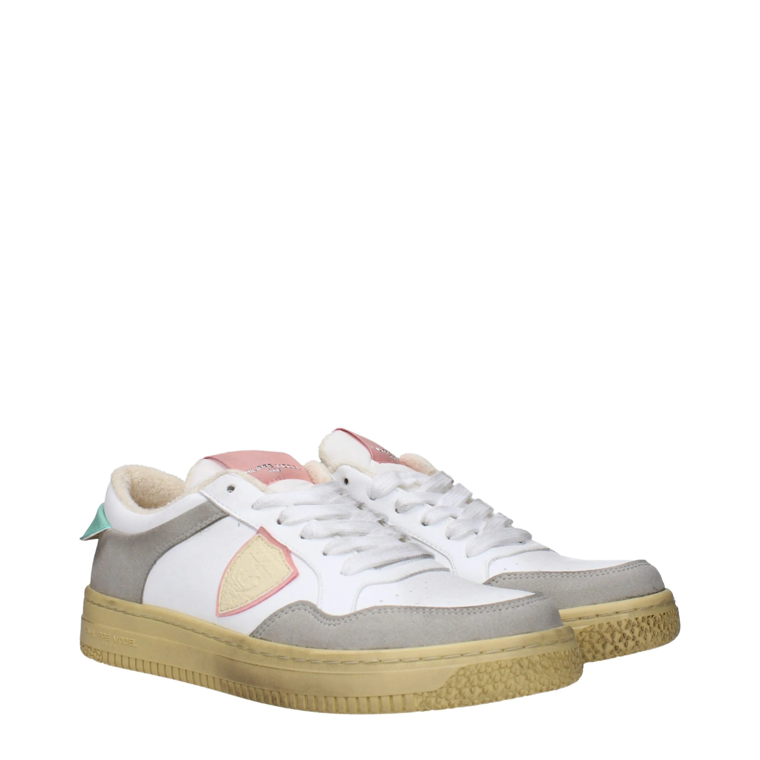 Philippe Model White Leather Low Top Sneakers sold by Siebentaschen product image thumbnail 2