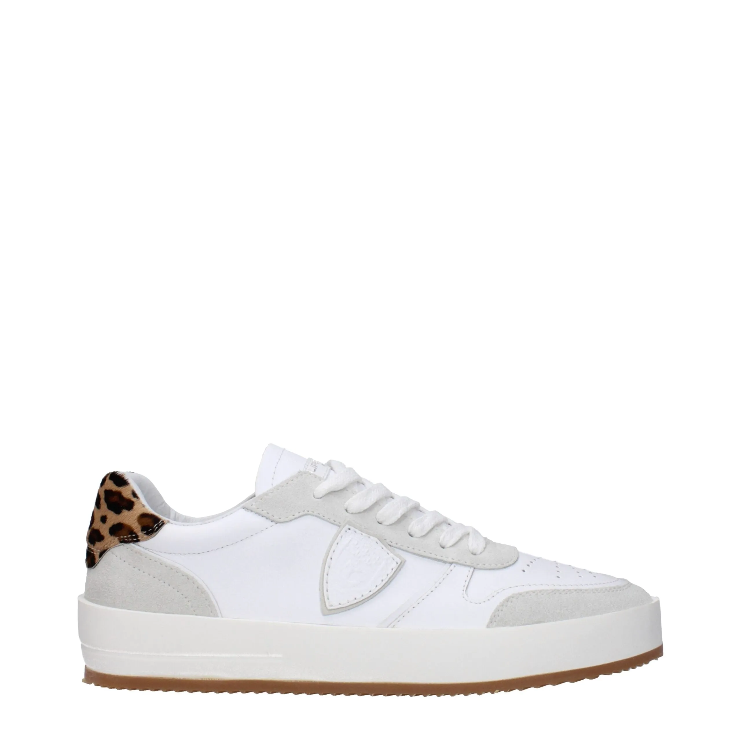 Philippe Model White Leather Low Top Sneakers sold by Siebentaschen