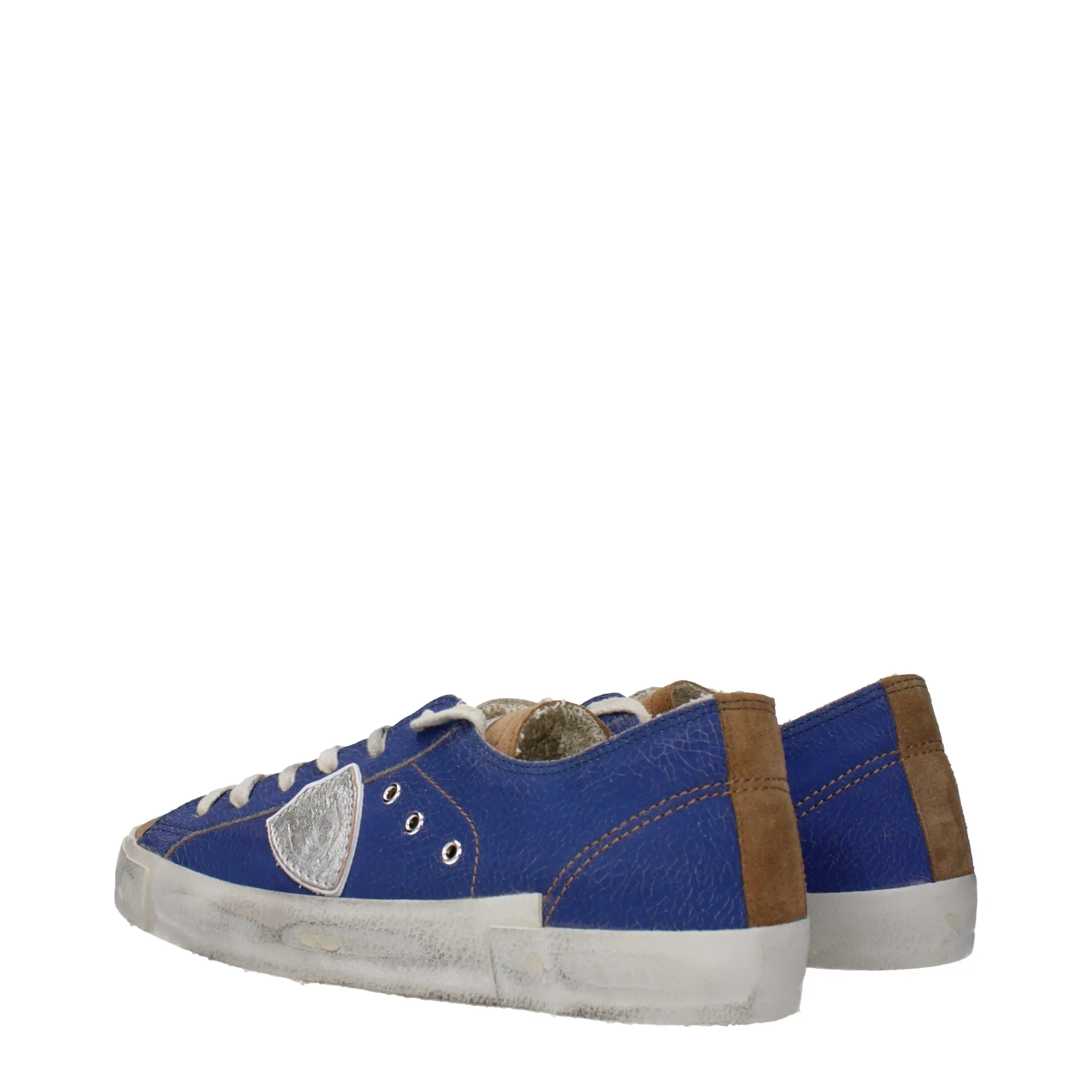 Philippe Model Blue Leather Low Top Sneakers sold by Siebentaschen product image thumbnail 4