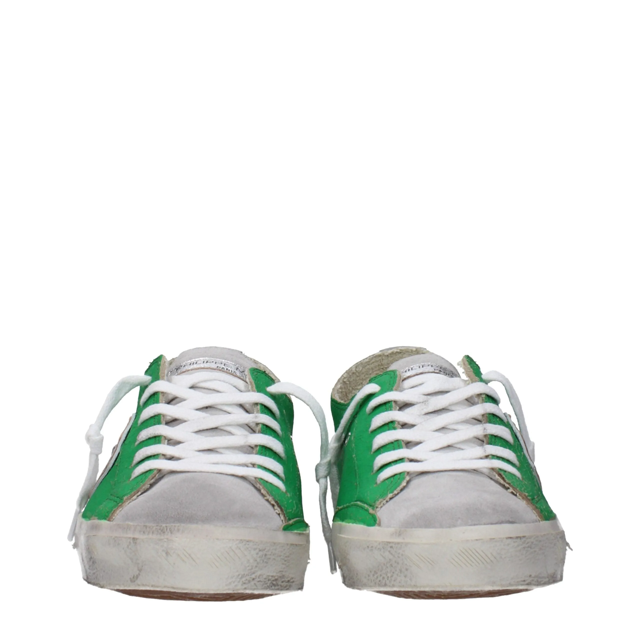 Philippe Model Green Leather Low Top Sneakers sold by Siebentaschen product image thumbnail 3