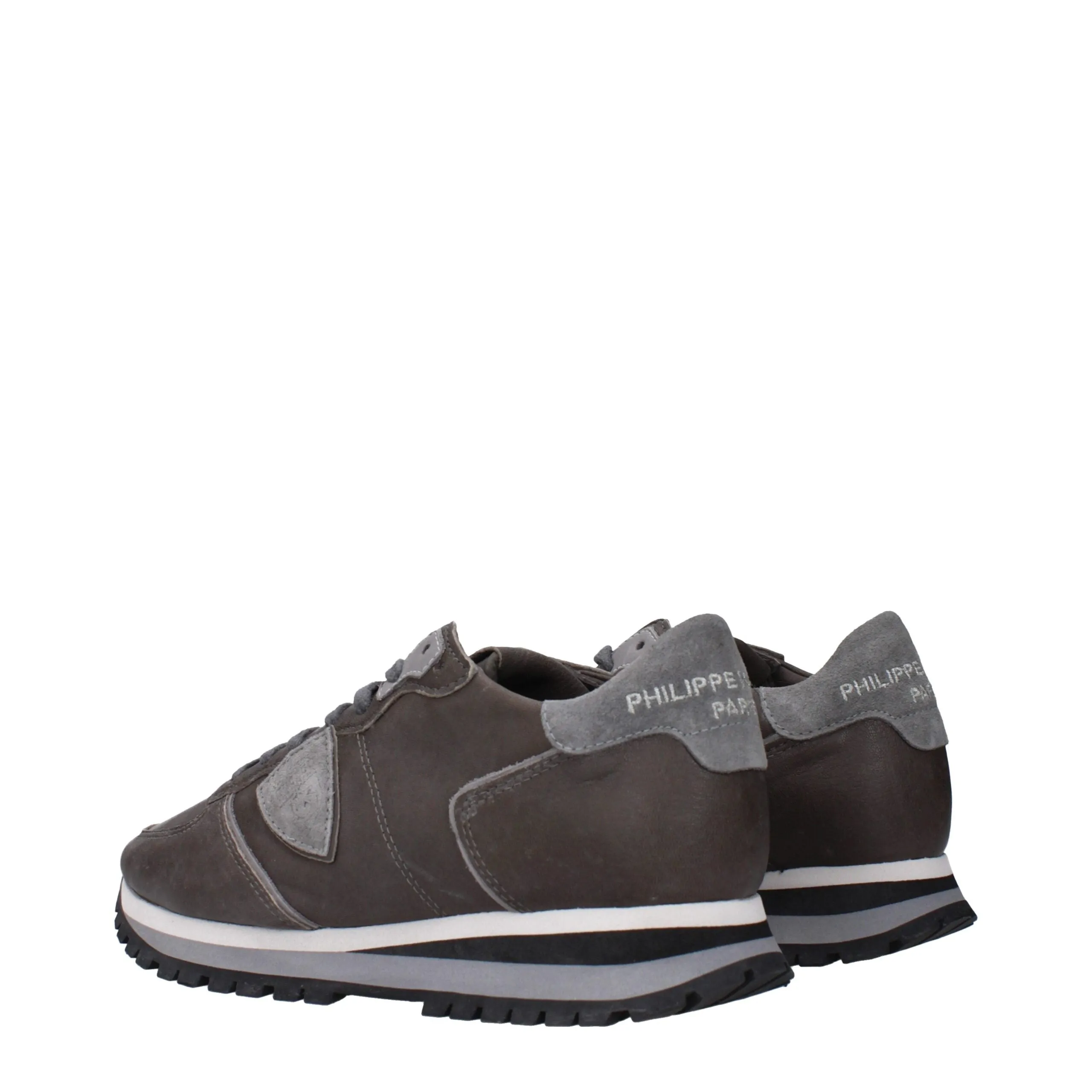 Philippe Model Gray Leather Sneakers sold by Siebentaschen product image thumbnail 4