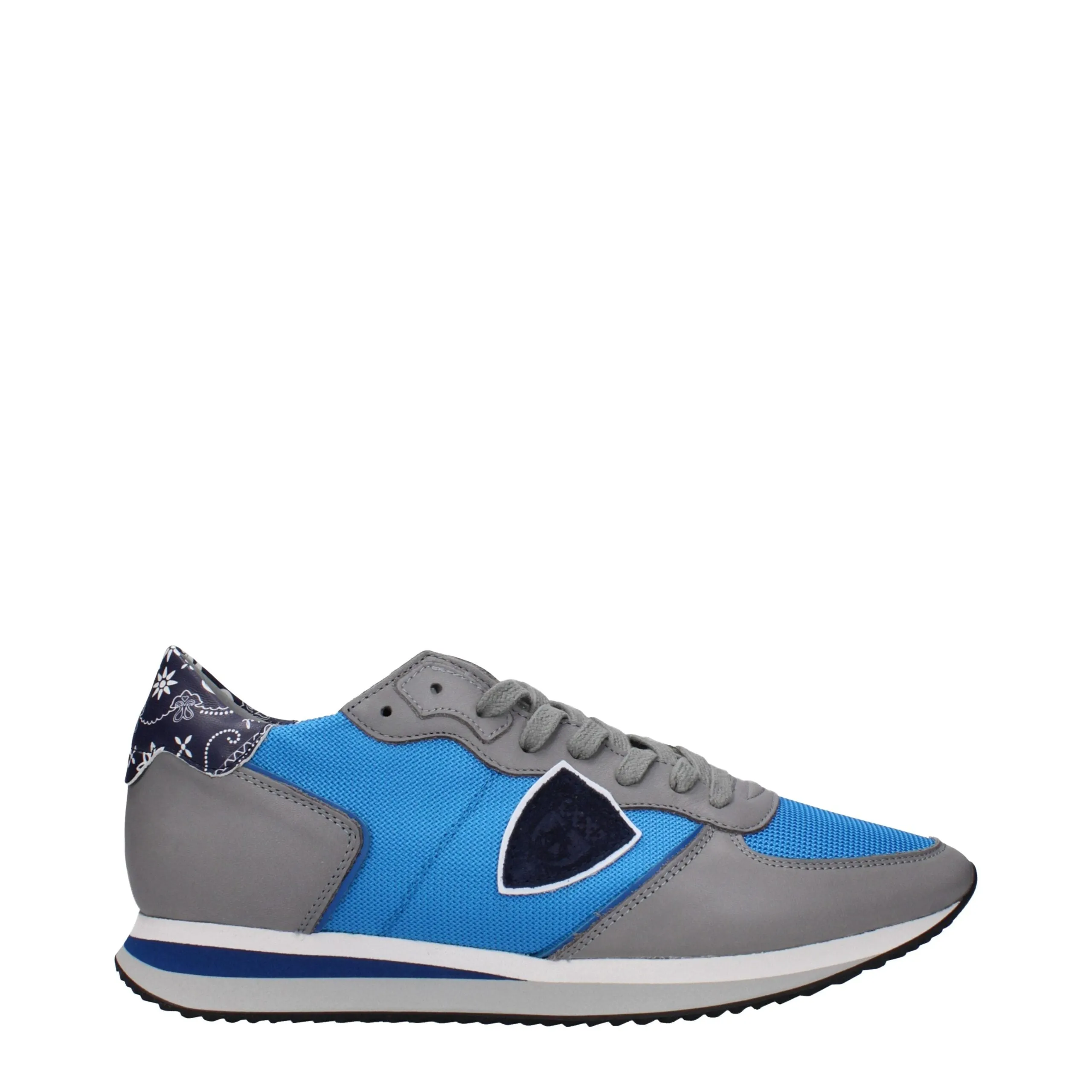 Philippe Model Blue Fabric Low Top Sneakers sold by Siebentaschen