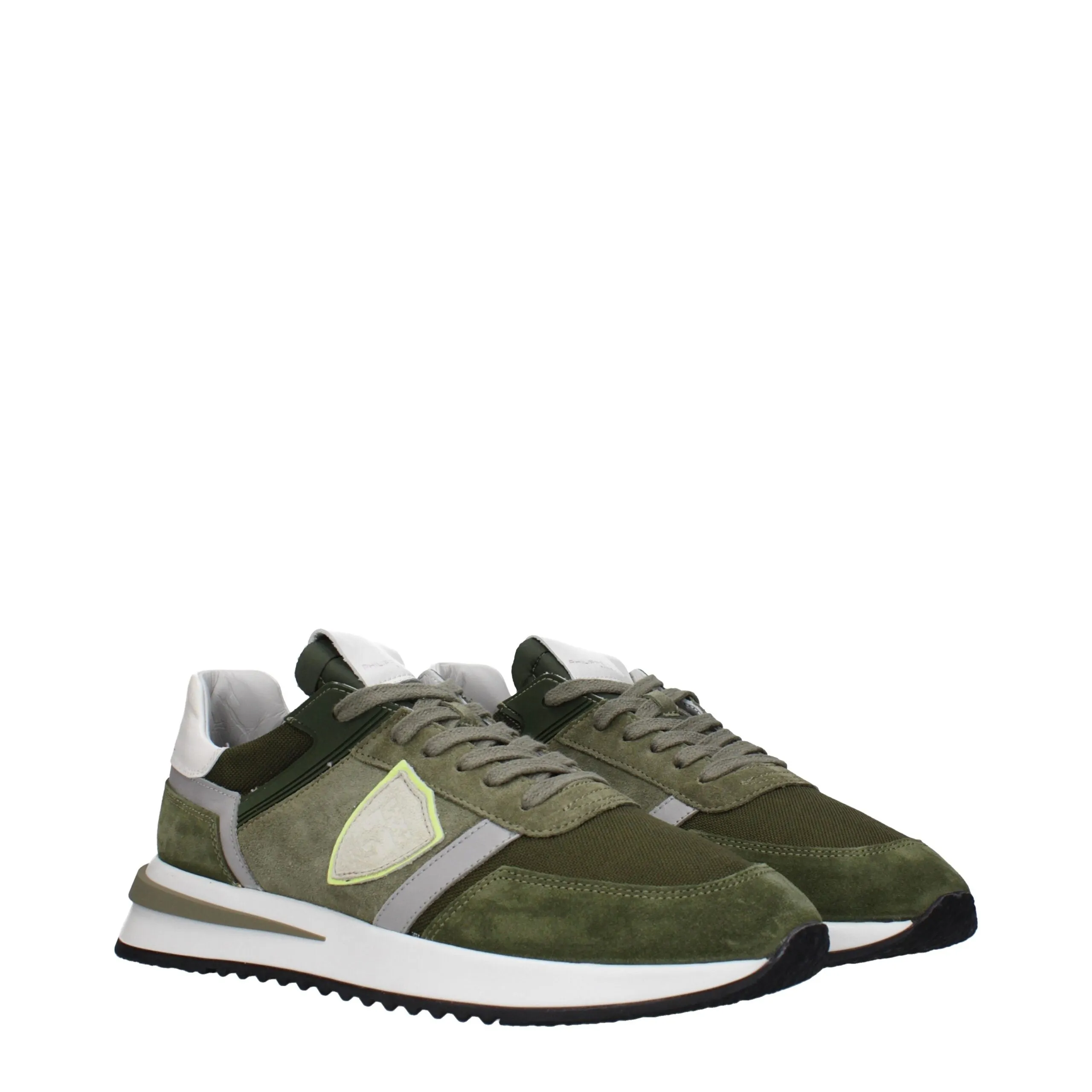Philippe Model Green Leather Athletic Sneakers sold by Siebentaschen product image thumbnail 2