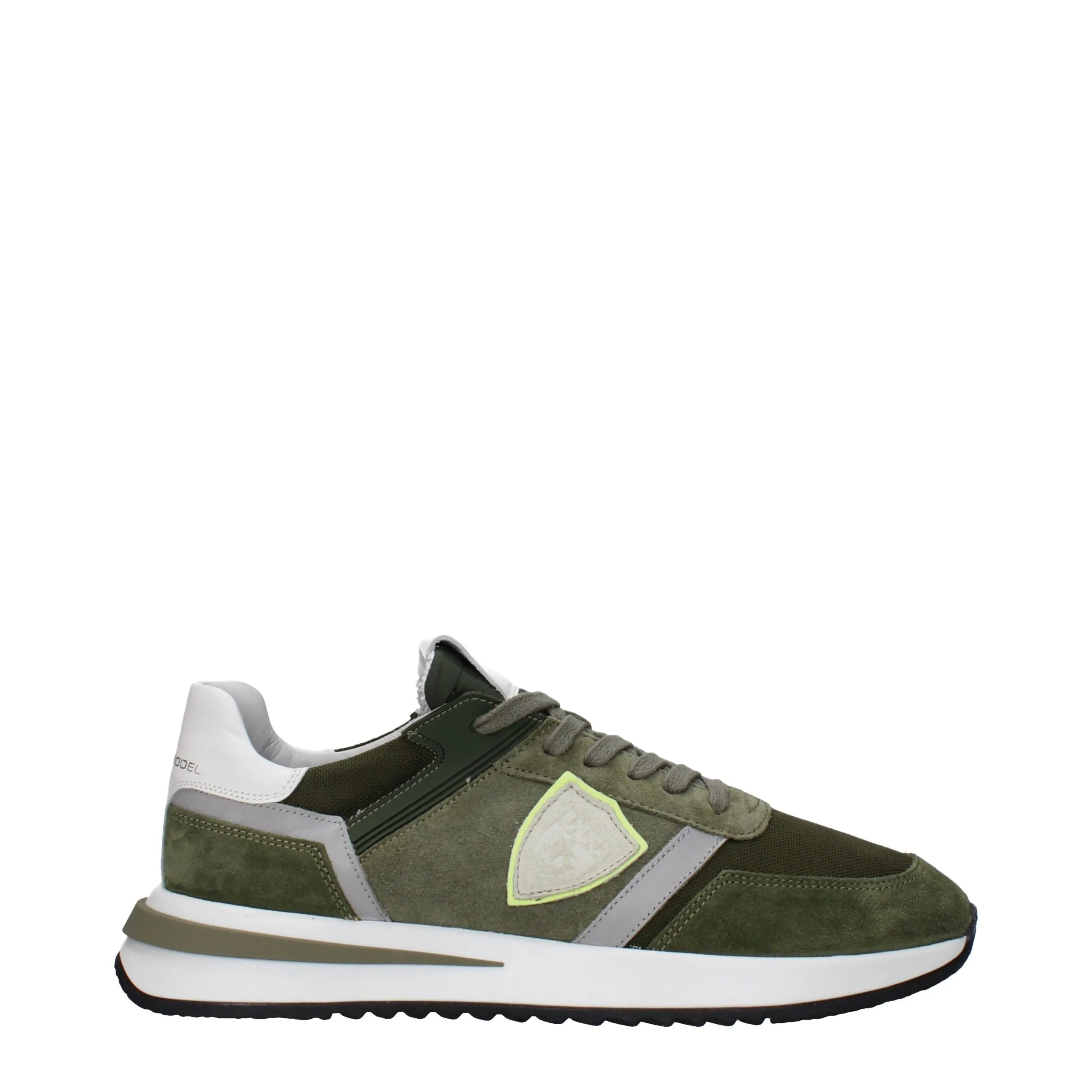 Philippe Model Green Leather Athletic Sneakers sold by Siebentaschen