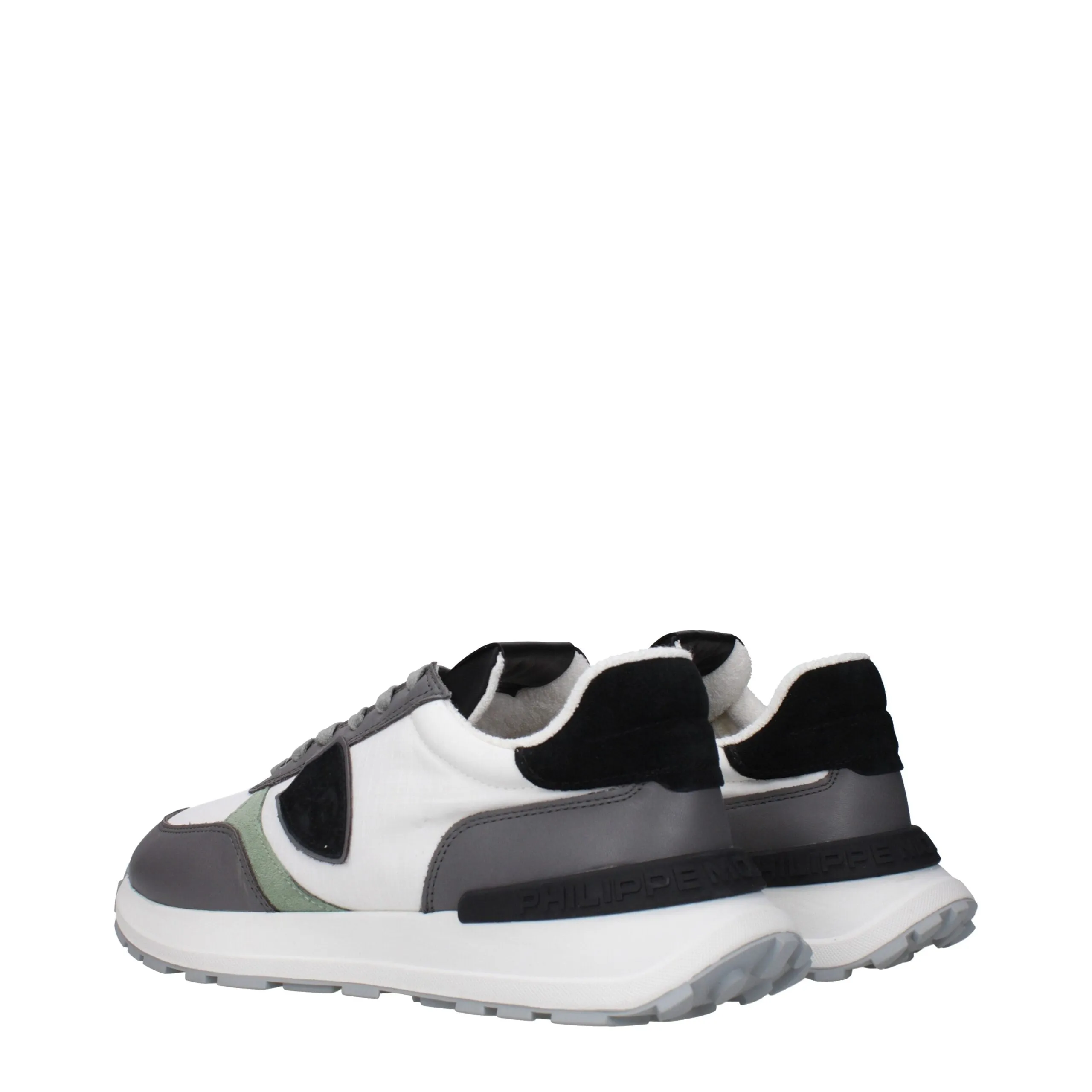 Philippe Model White Fabric Athletic Sneakers sold by Siebentaschen product image thumbnail 4