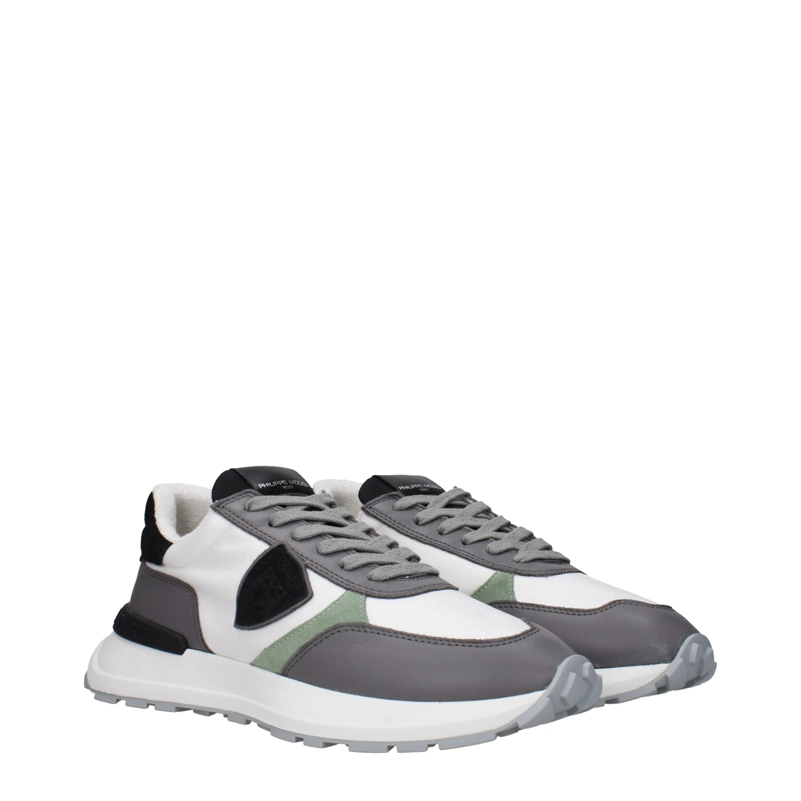 Philippe Model White Fabric Athletic Sneakers sold by Siebentaschen product image thumbnail 2