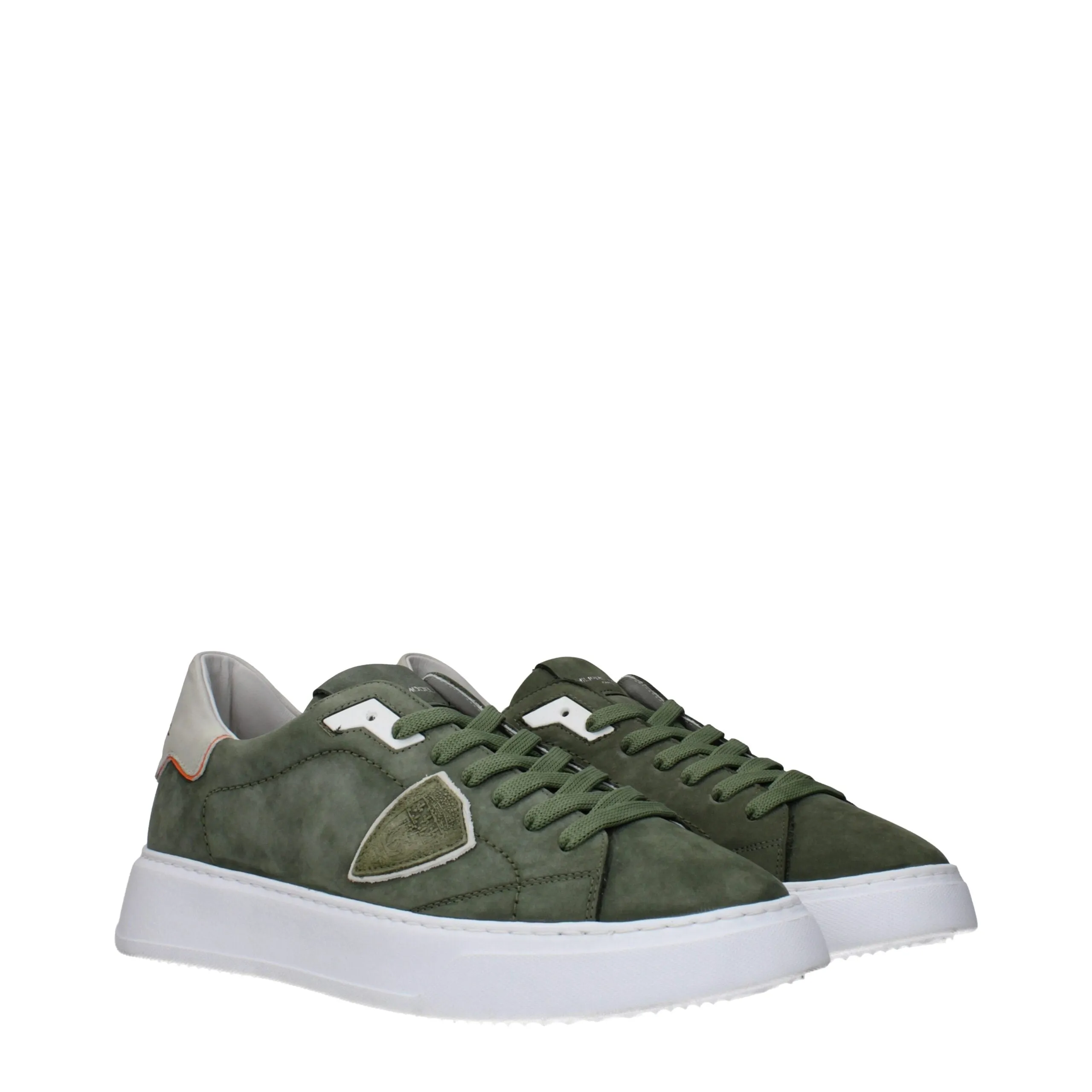 Philippe Model Green Leather Low Top Sneakers sold by Siebentaschen product image thumbnail 2