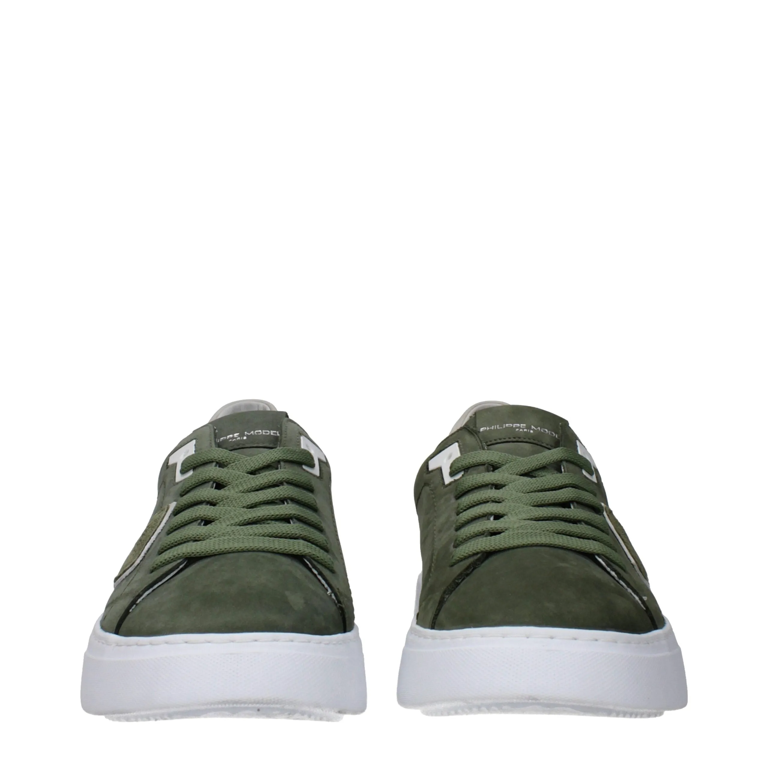 Philippe Model Green Leather Low Top Sneakers sold by Siebentaschen product image thumbnail 3