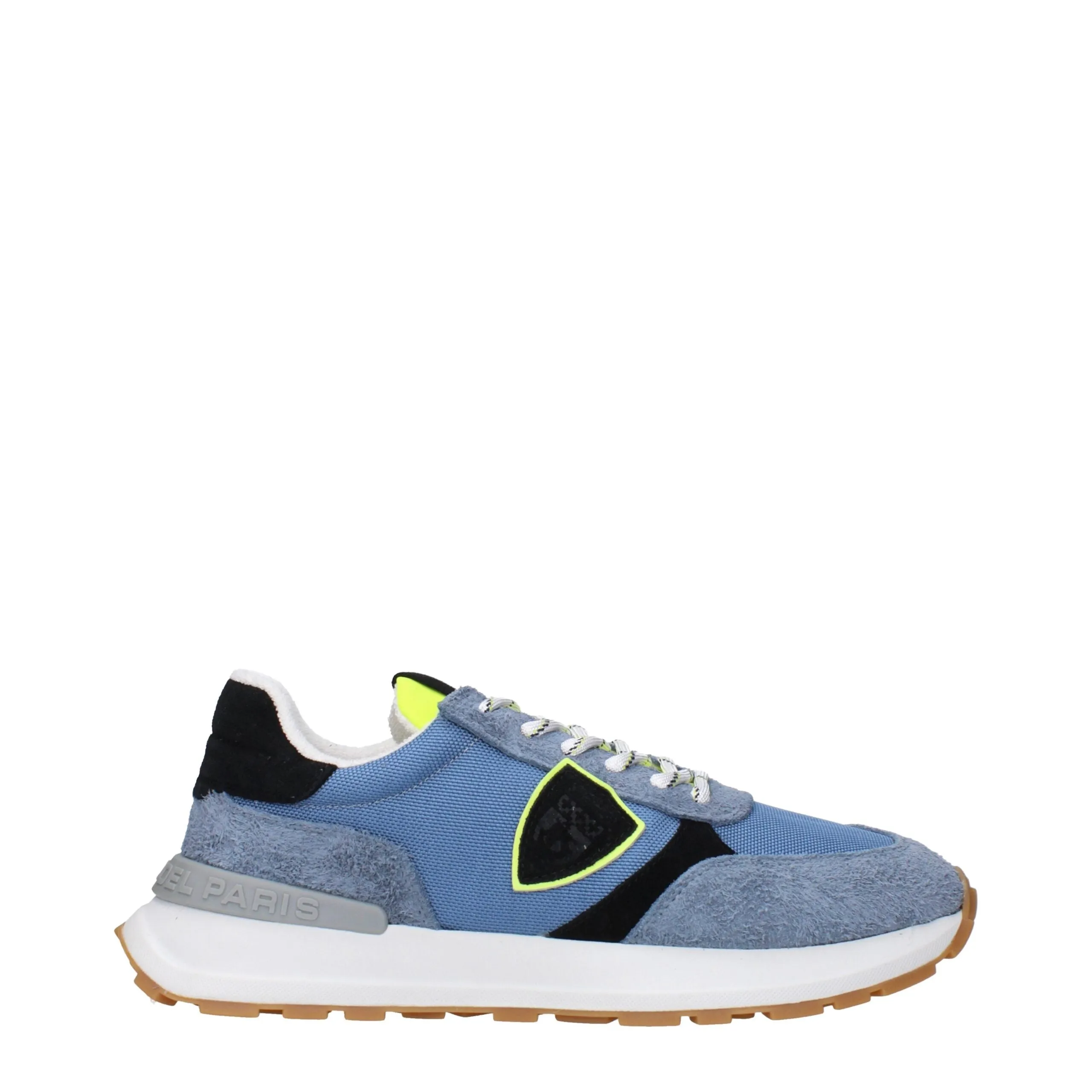 Philippe Model Blue Fabric Athletic Sneakers sold by Siebentaschen
