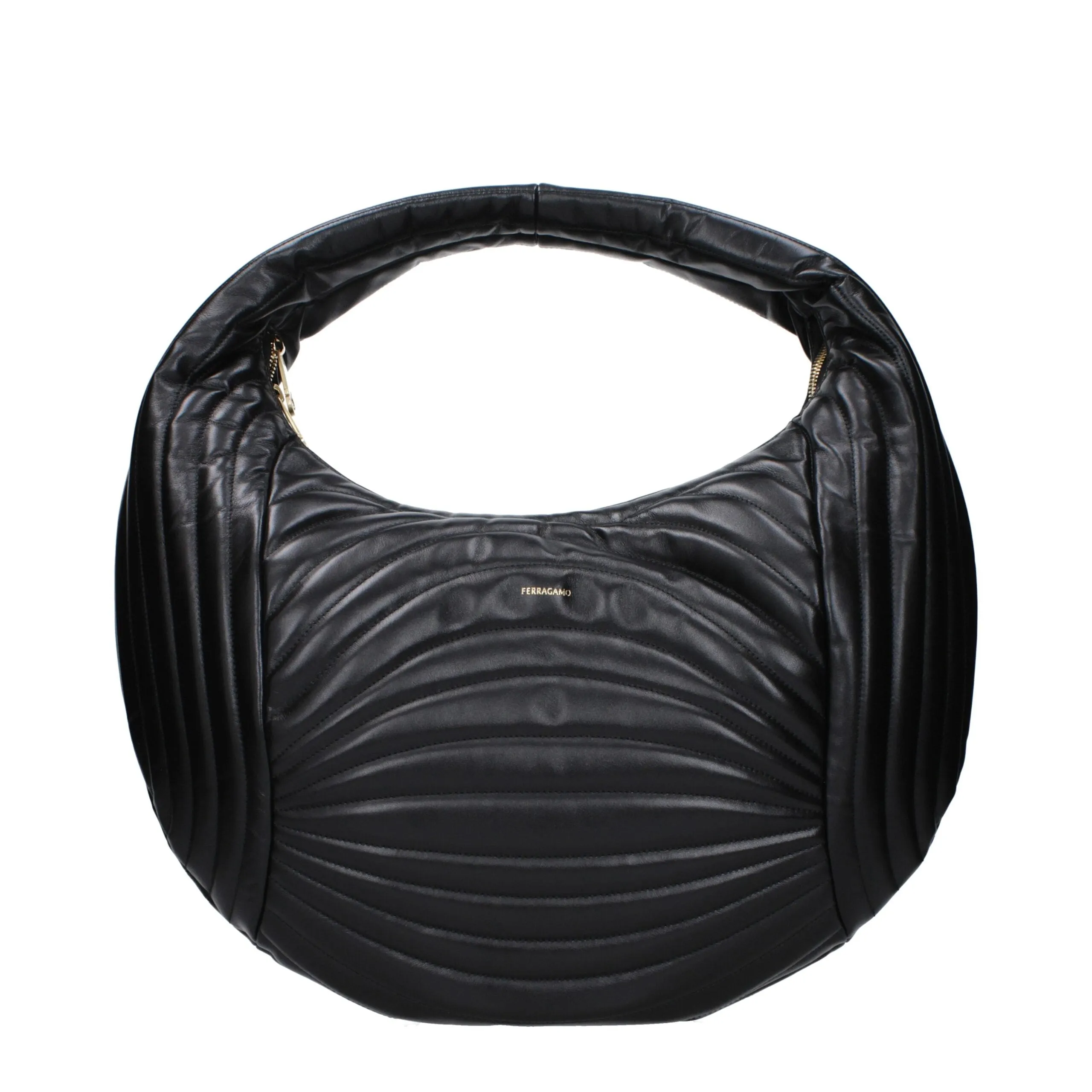 Salvatore Ferragamo Black Leather Handbag sold by Siebentaschen