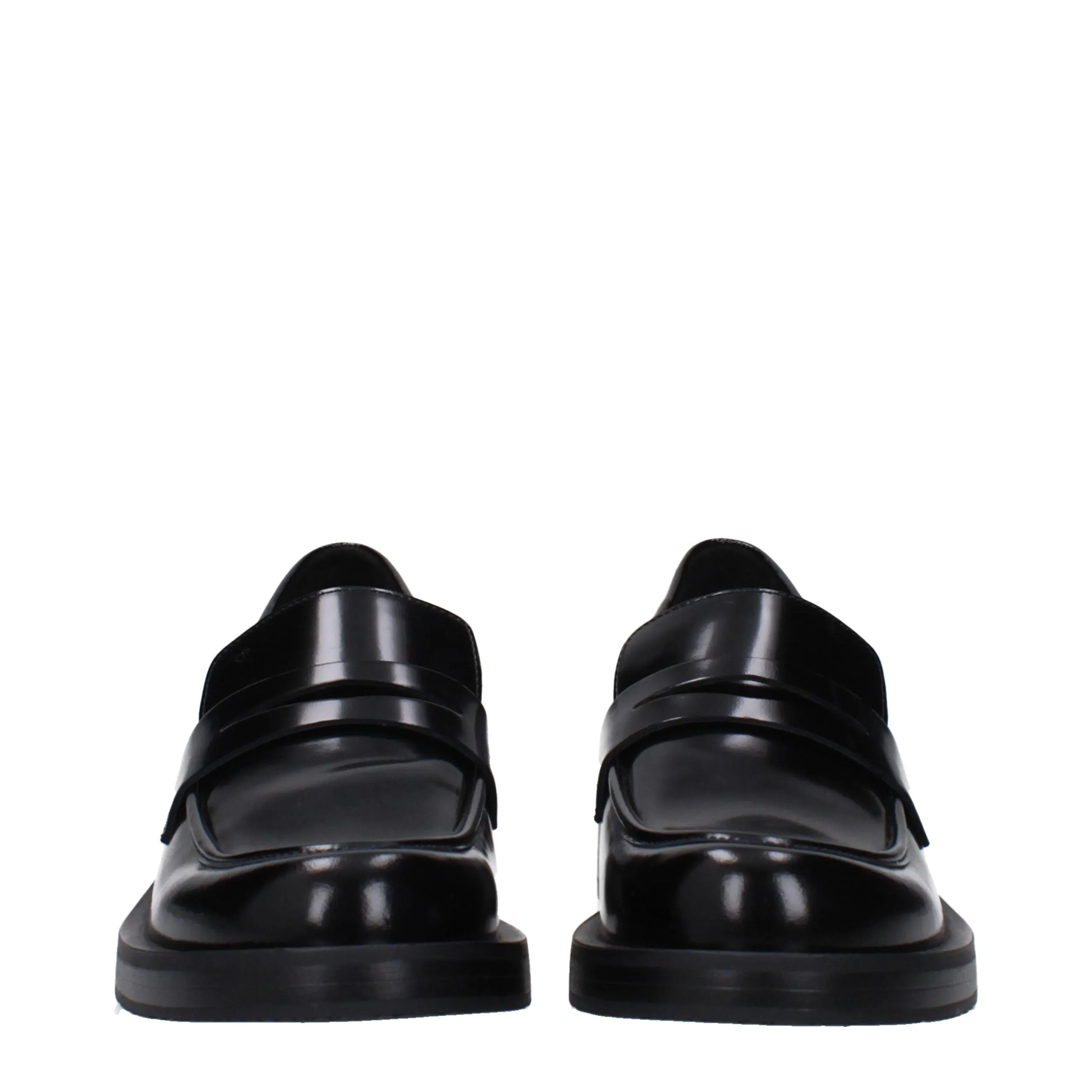 Stuart Weitzman Black Leather Slip-On Loafers sold by Siebentaschen product image thumbnail 3