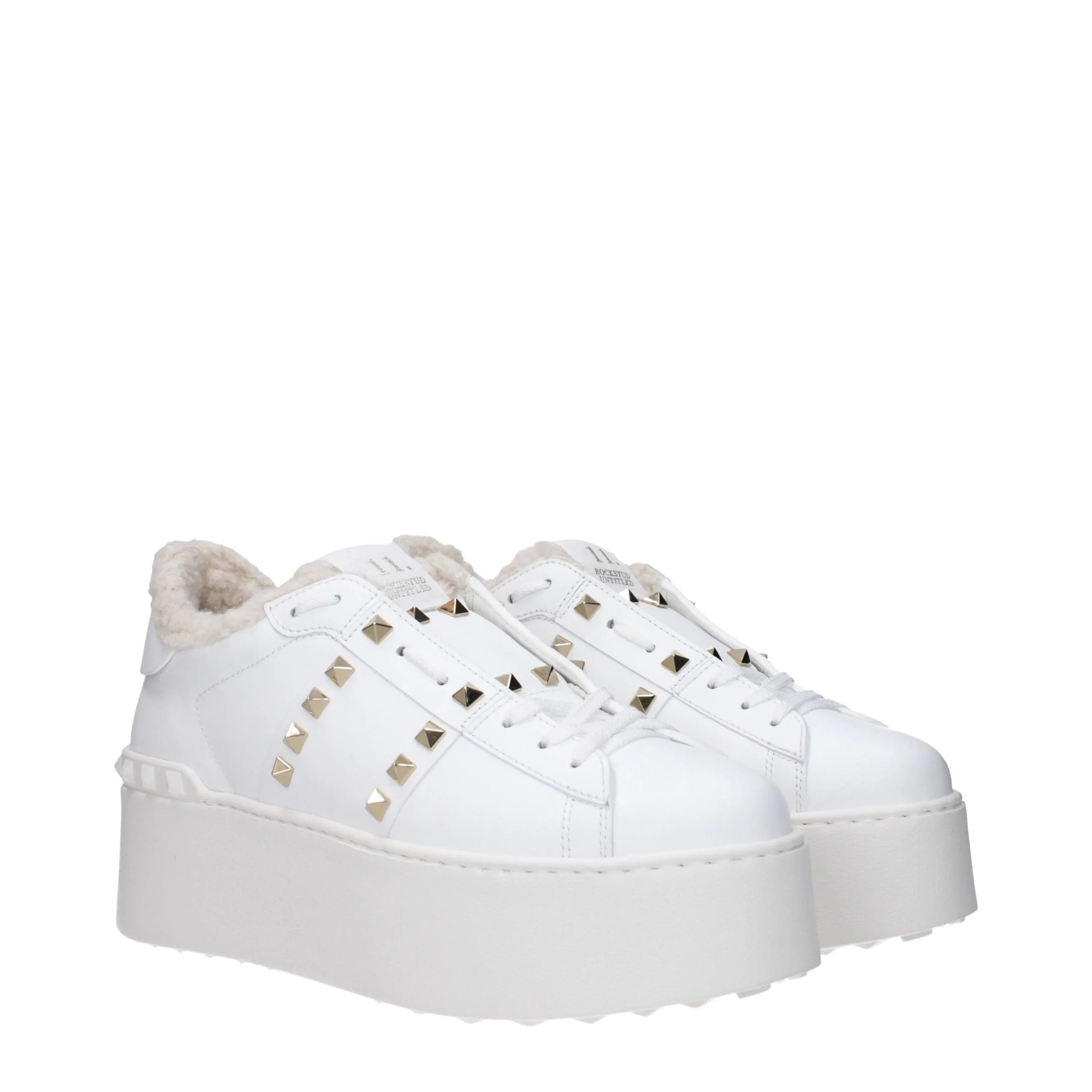 Valentino Garavani White Leather Platform Sneakers sold by Siebentaschen product image thumbnail 2
