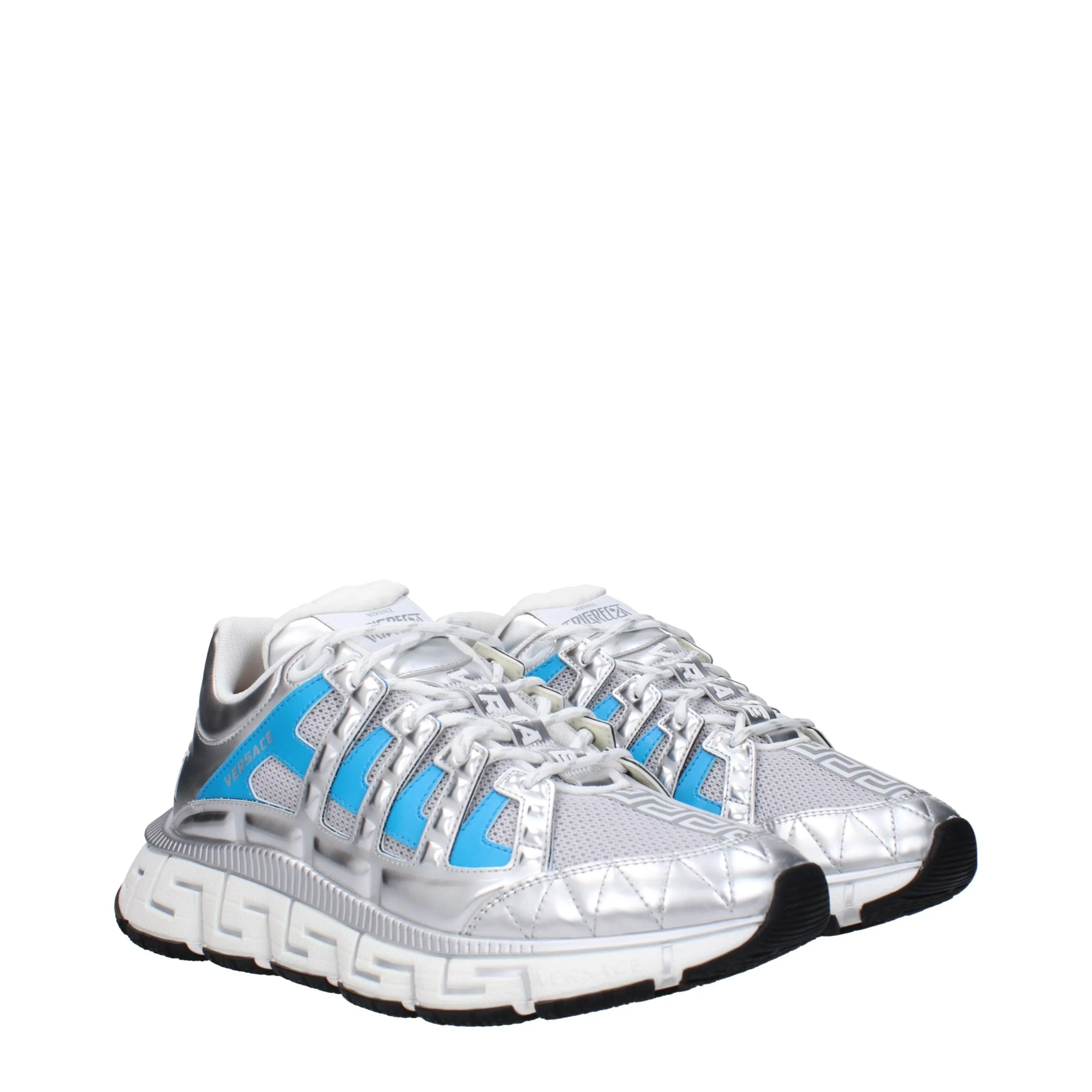 Versace Gray Fabric Athletic Sneakers sold by Siebentaschen product image thumbnail 2