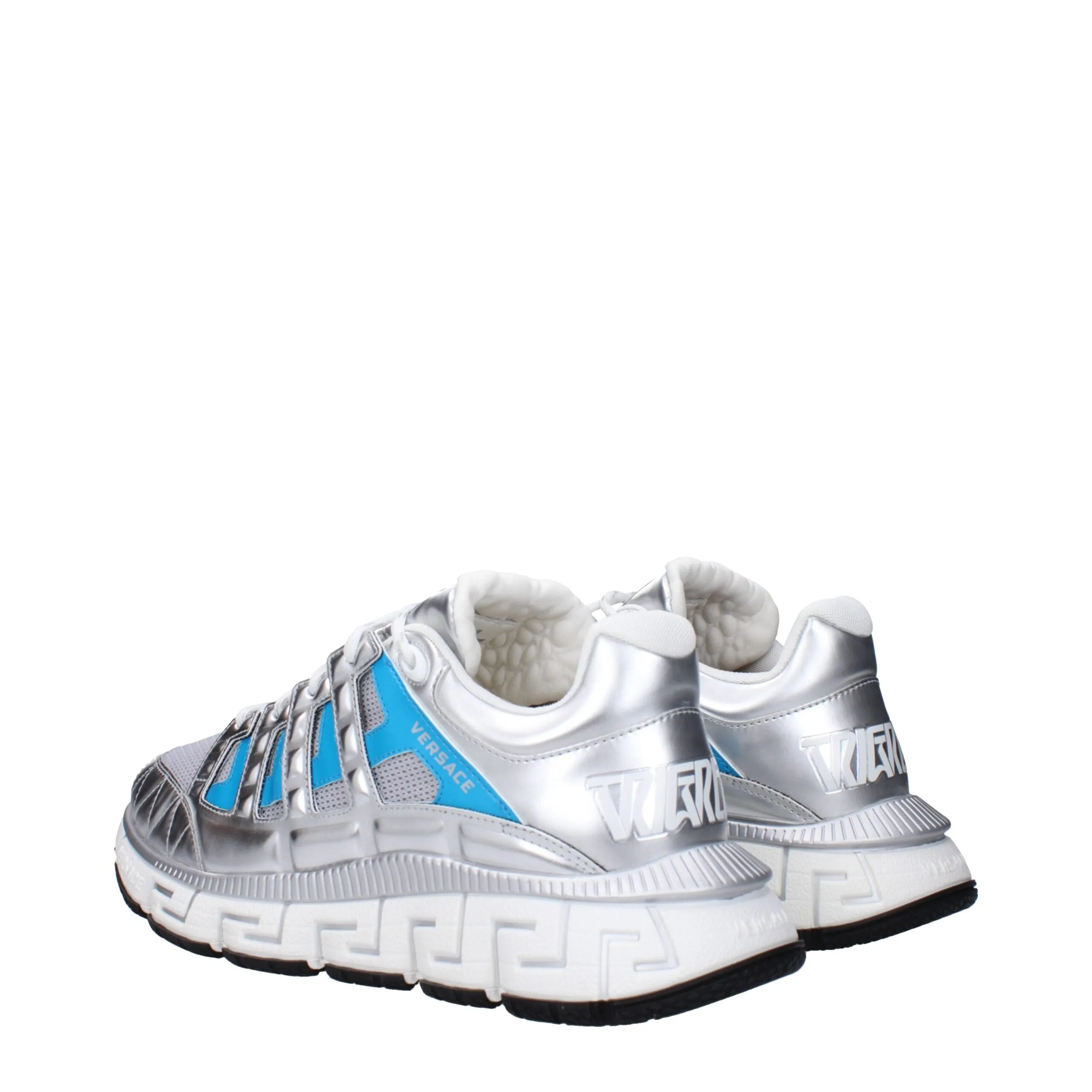 Versace Gray Fabric Athletic Sneakers sold by Siebentaschen product image thumbnail 4