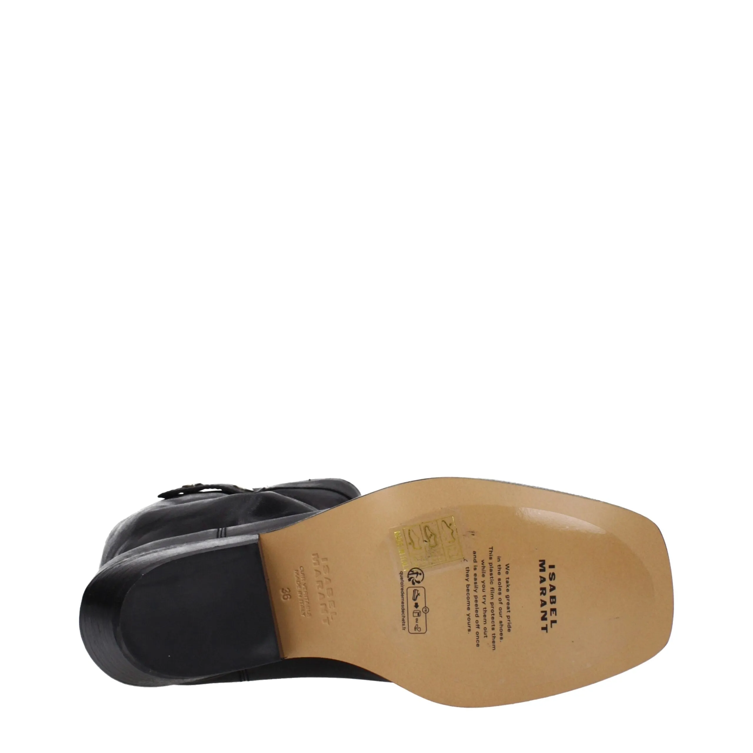 Isabel Marant Black Leather Ankle Boots sold by Siebentaschen product image thumbnail 5