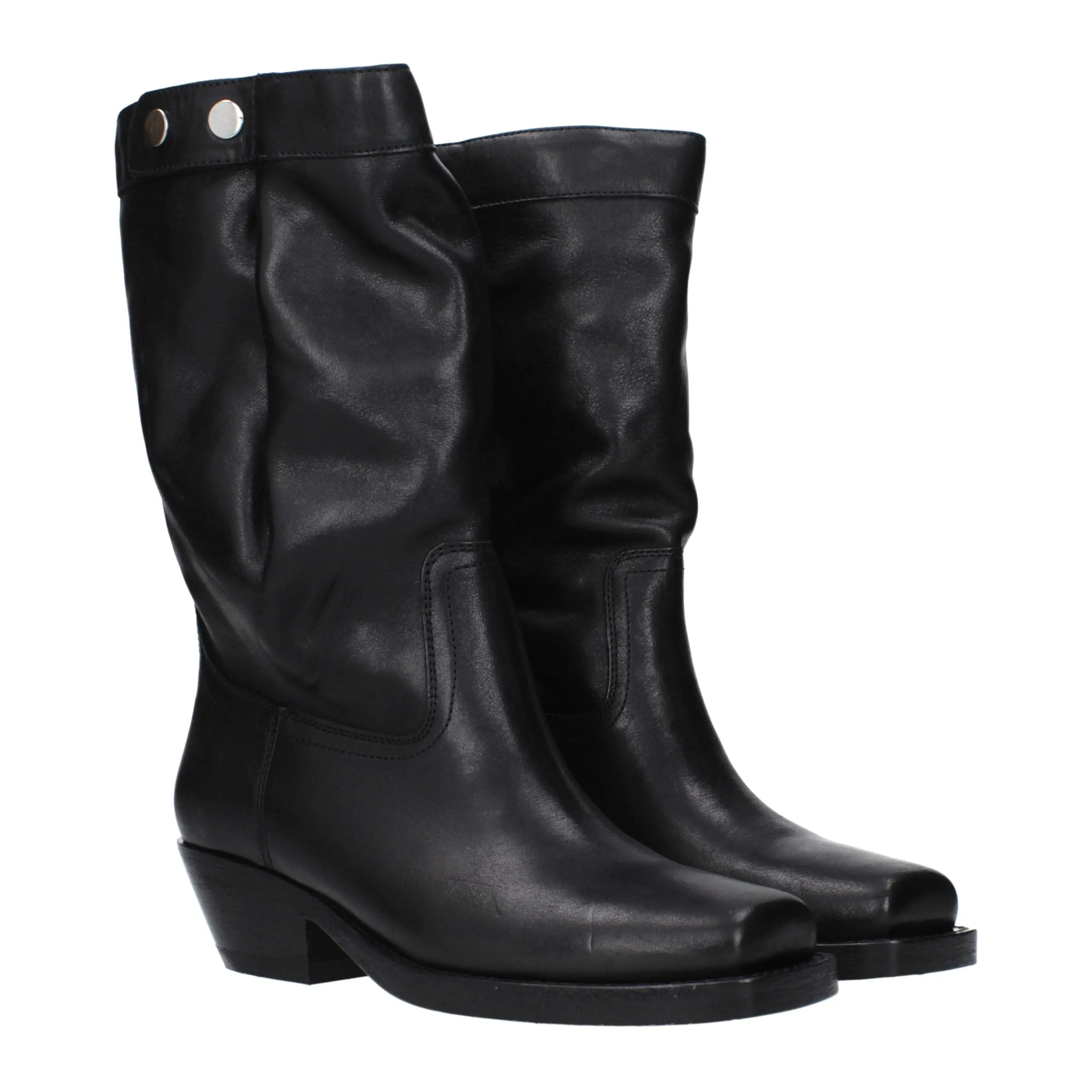 Isabel Marant Black Leather Ankle Boots sold by Siebentaschen product image thumbnail 2