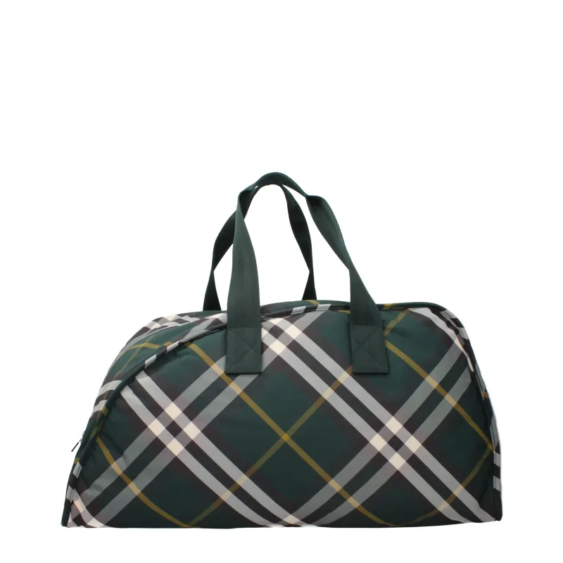 Burberry Green Fabric Luggage And Travel made by Burberry