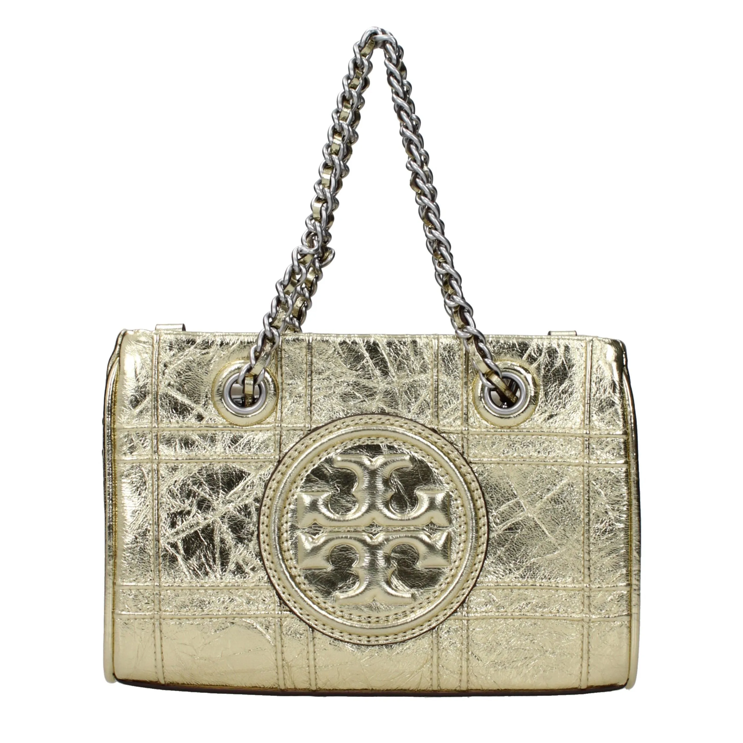 Tory Burch Gold Leather Handbag sold by Siebentaschen