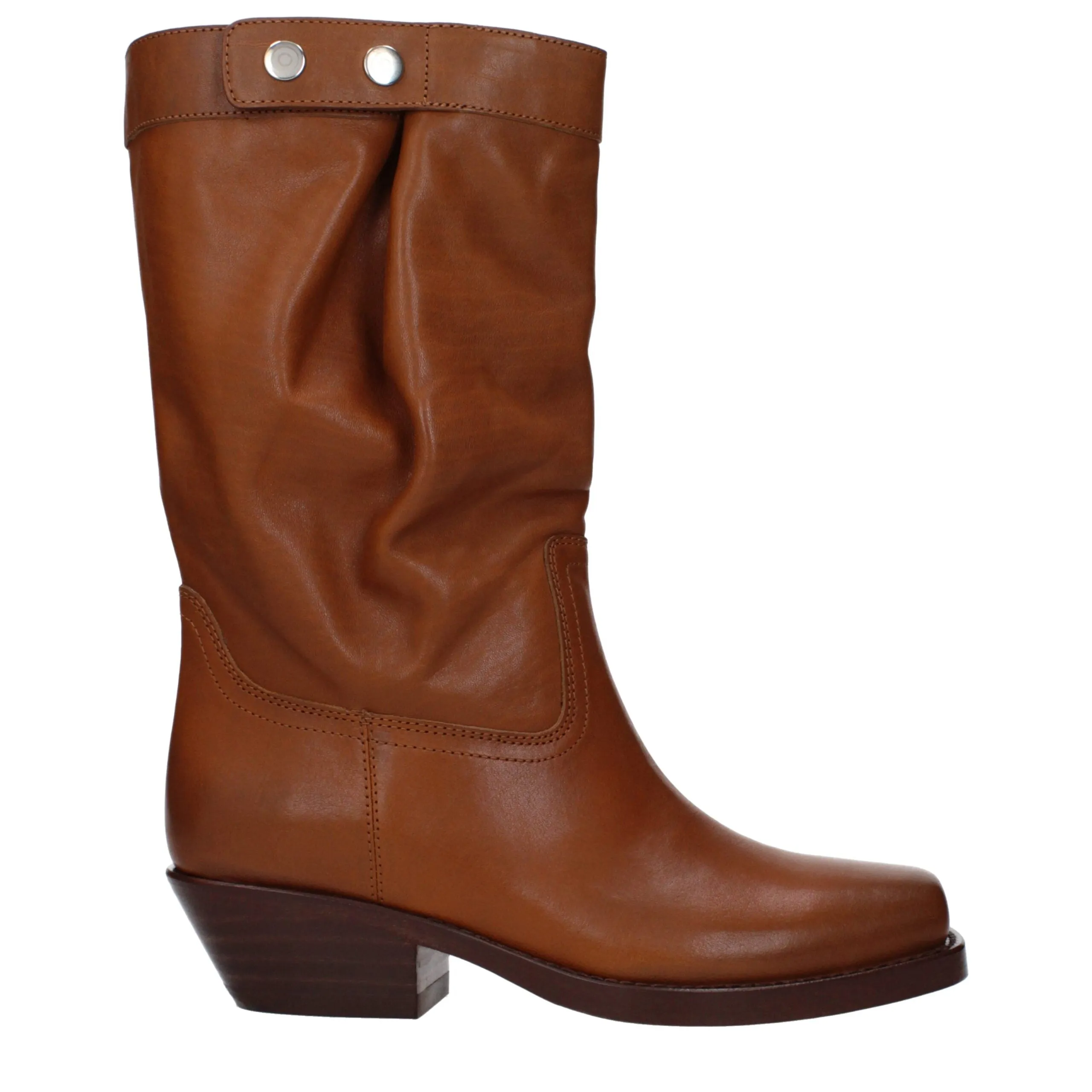 Isabel Marant Brown Leather Ankle Boots sold by Siebentaschen
