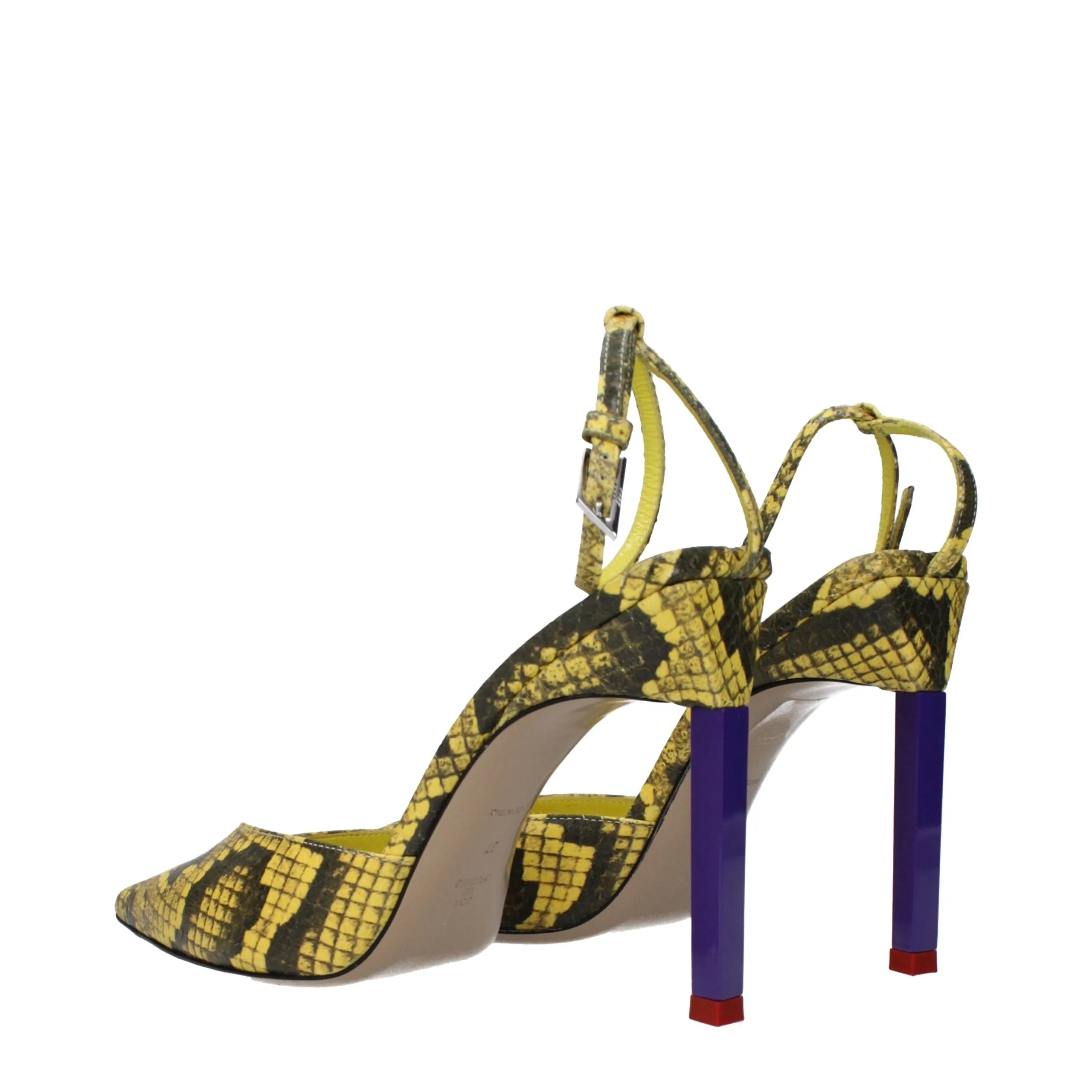 The Attico Yellow Leather Pumps sold by Siebentaschen product image thumbnail 4