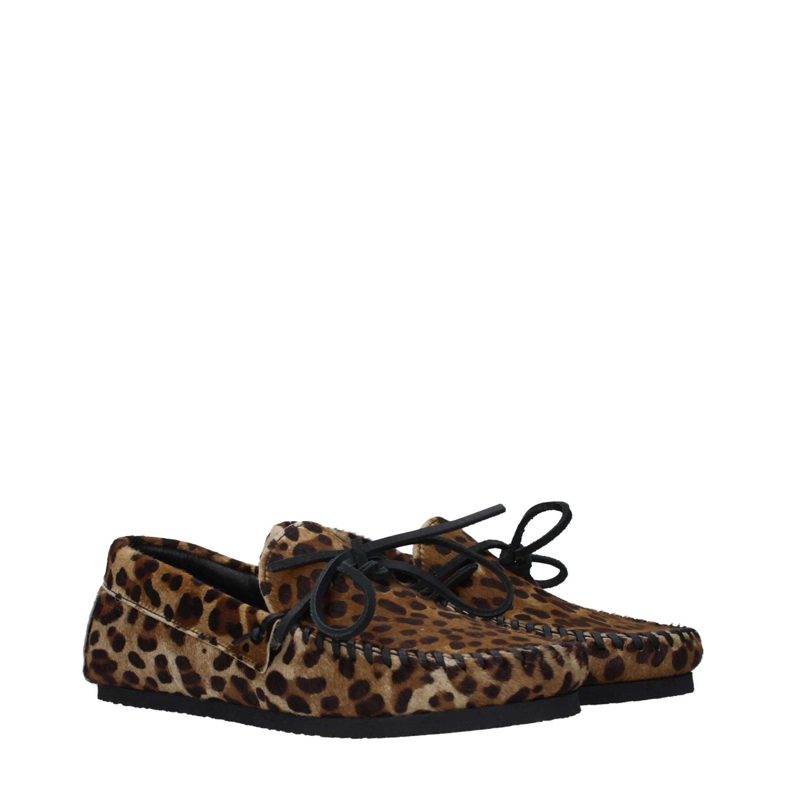 Isabel Marant Brown Horsehair Slip-On Loafers sold by Siebentaschen product image thumbnail 2