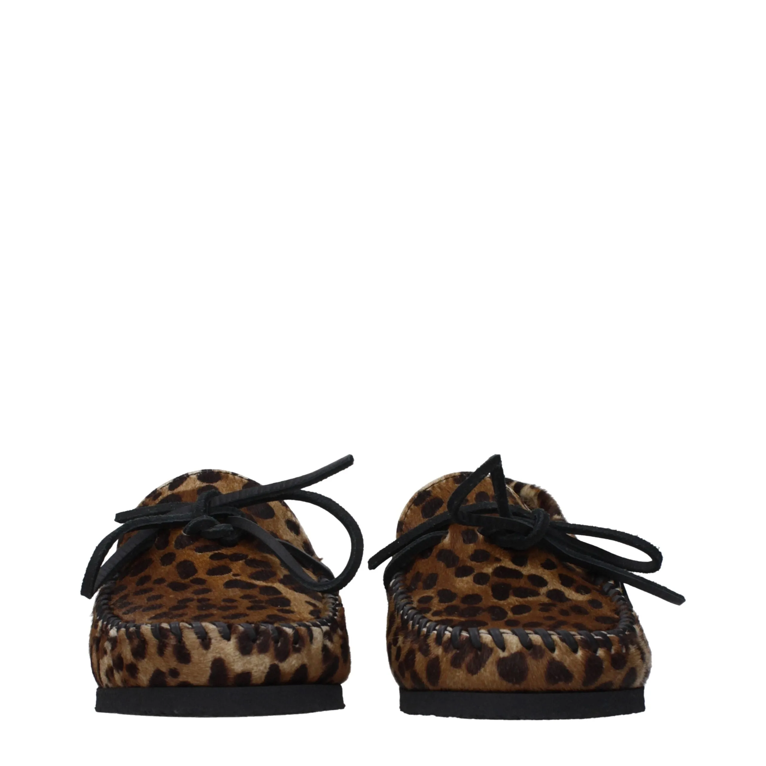 Isabel Marant Brown Horsehair Slip-On Loafers sold by Siebentaschen product image thumbnail 3