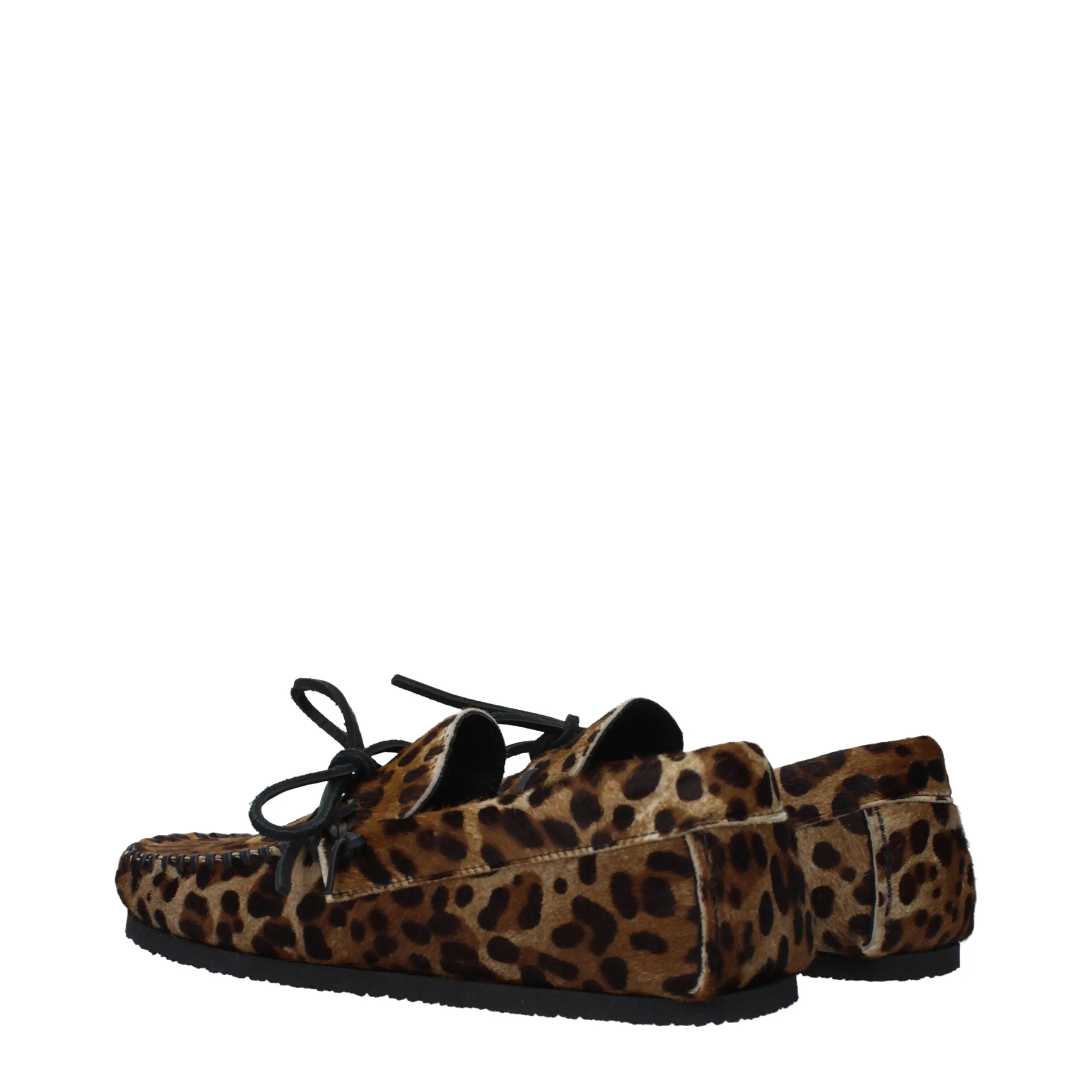 Isabel Marant Brown Horsehair Slip-On Loafers sold by Siebentaschen product image thumbnail 4