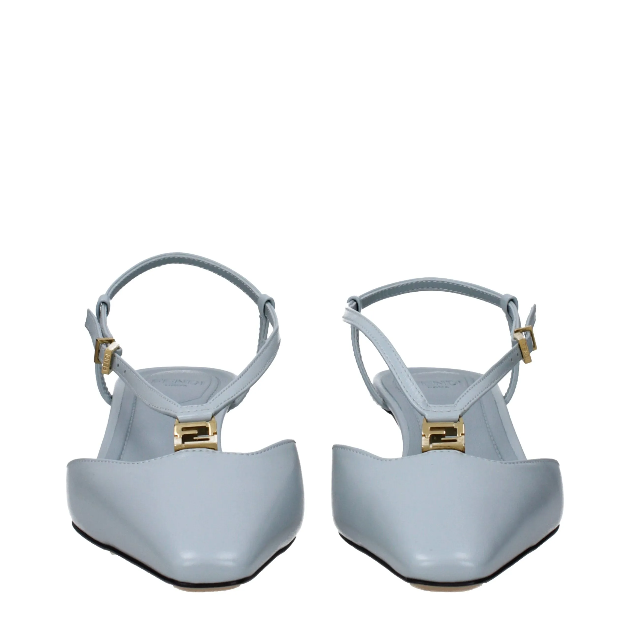 Fendi Light Blue Leather Sandals sold by Siebentaschen product image thumbnail 3
