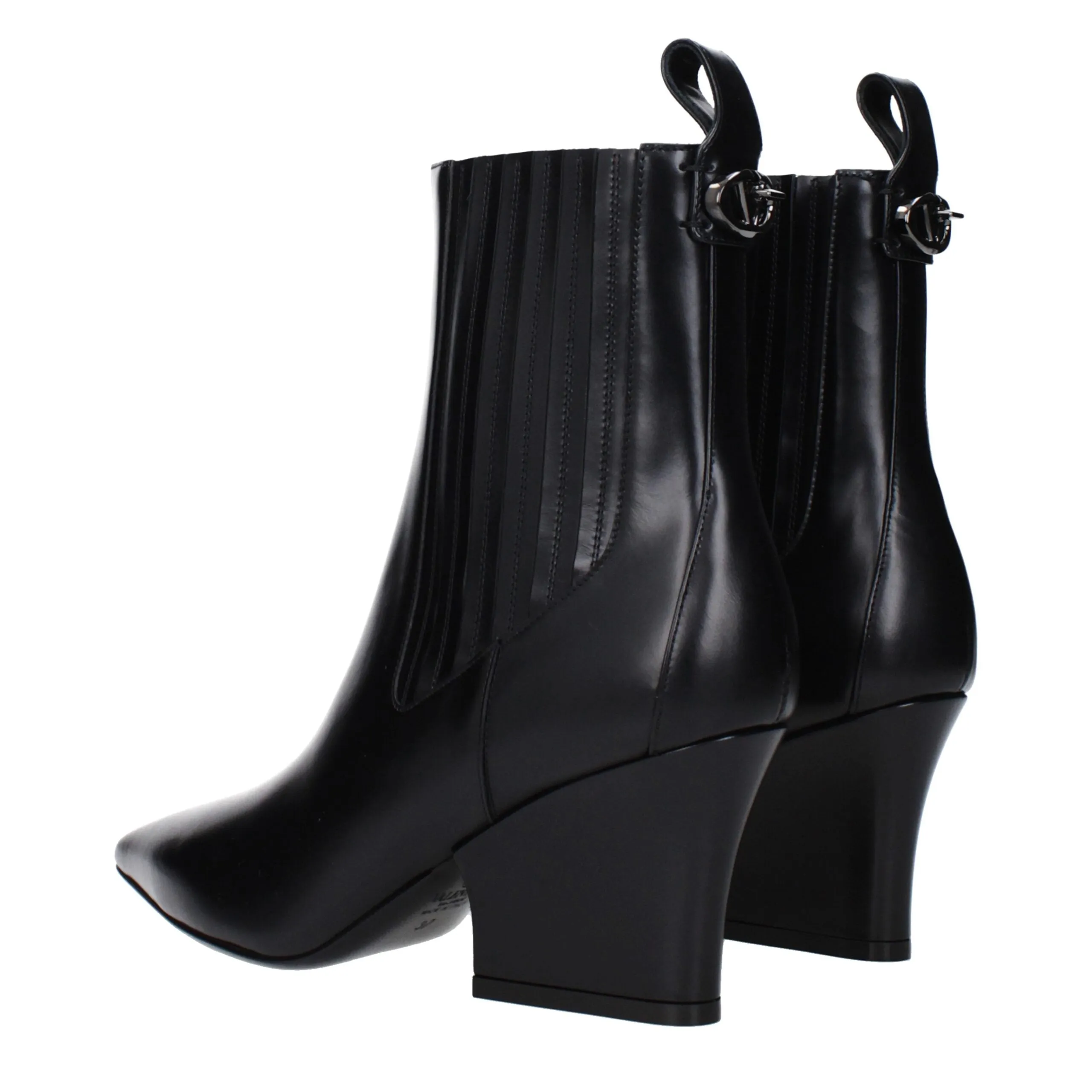 Valentino Garavani Black Leather Ankle Boots sold by Siebentaschen product image thumbnail 4