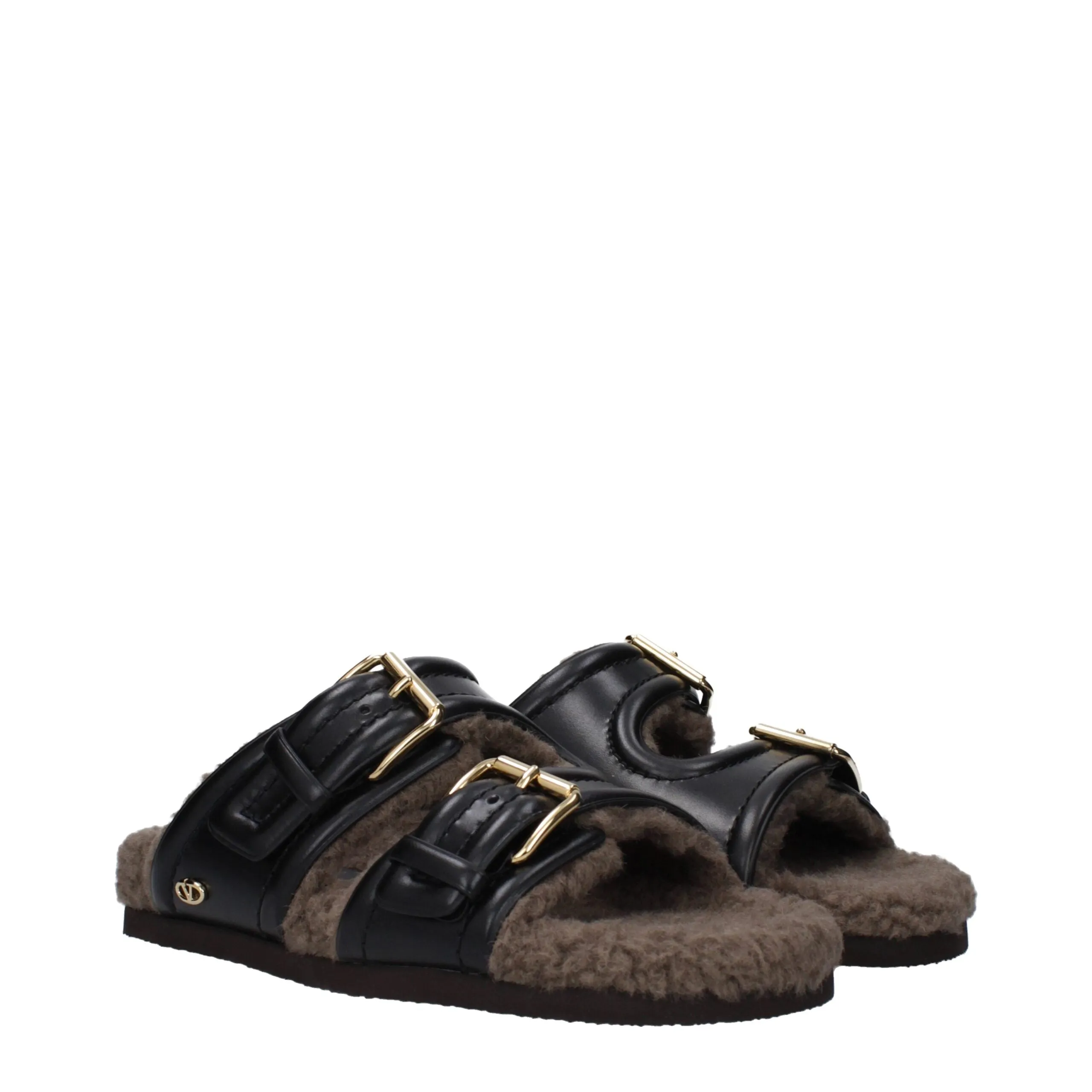 Valentino Garavani Black Leather Slippers sold by Siebentaschen product image thumbnail 2