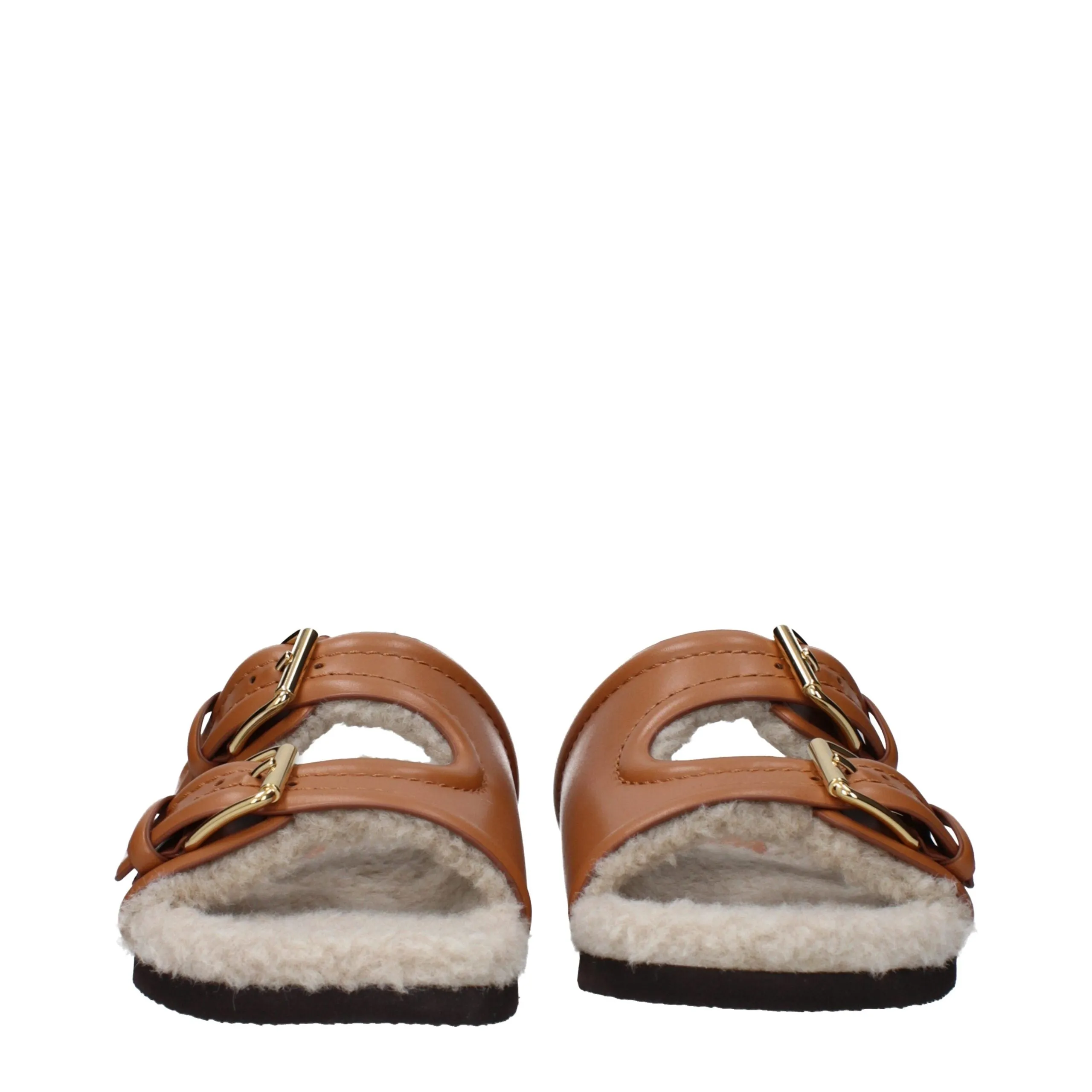 Valentino Garavani Brown Leather Slippers sold by Siebentaschen product image thumbnail 3
