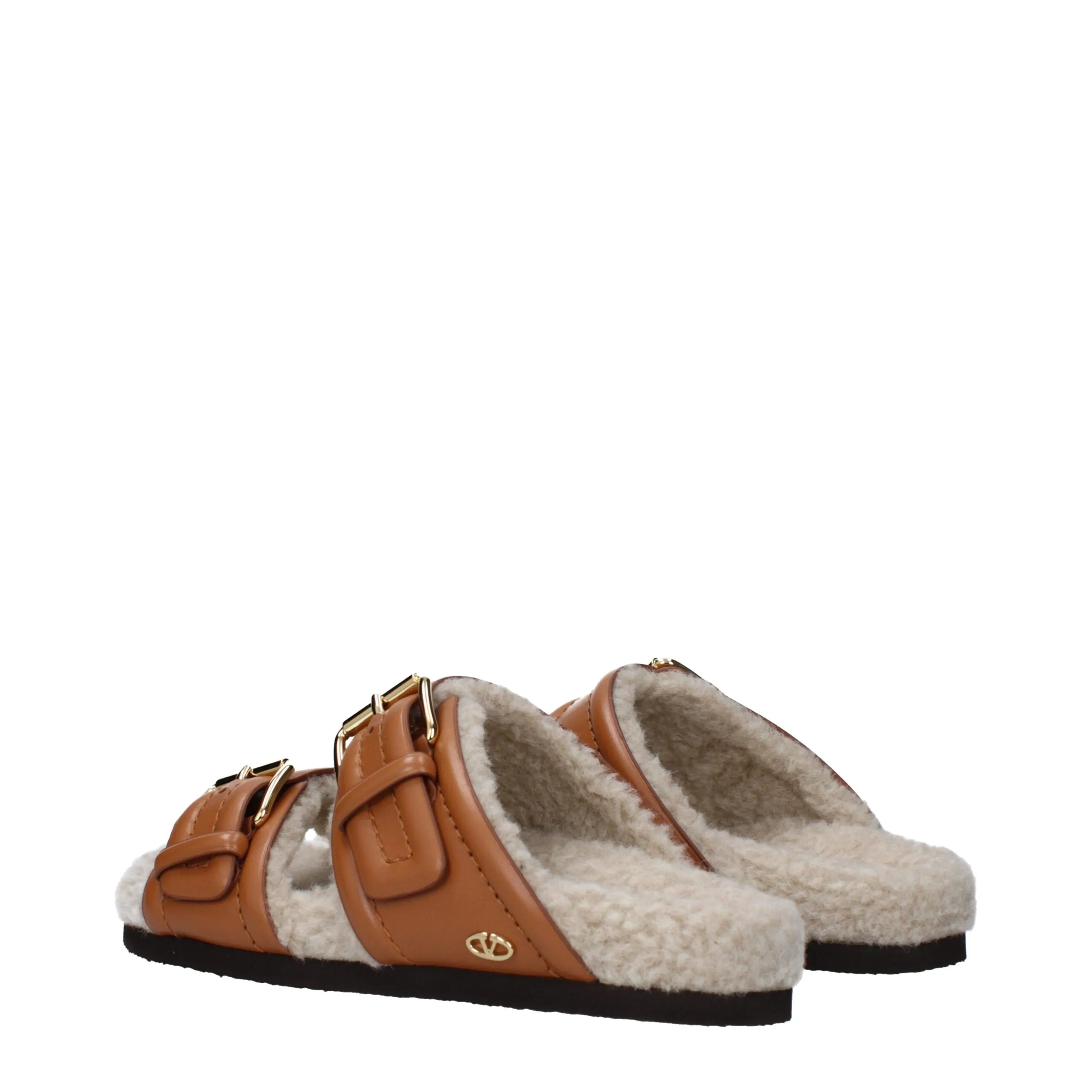 Valentino Garavani Brown Leather Slippers sold by Siebentaschen product image thumbnail 4