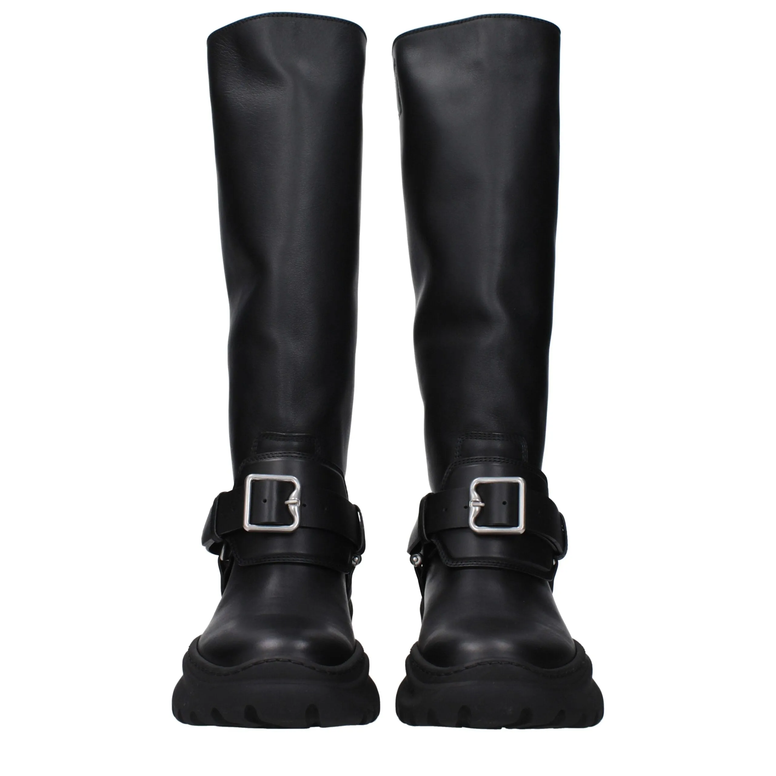 Burberry Black Leather Boots sold by Siebentaschen product image thumbnail 3