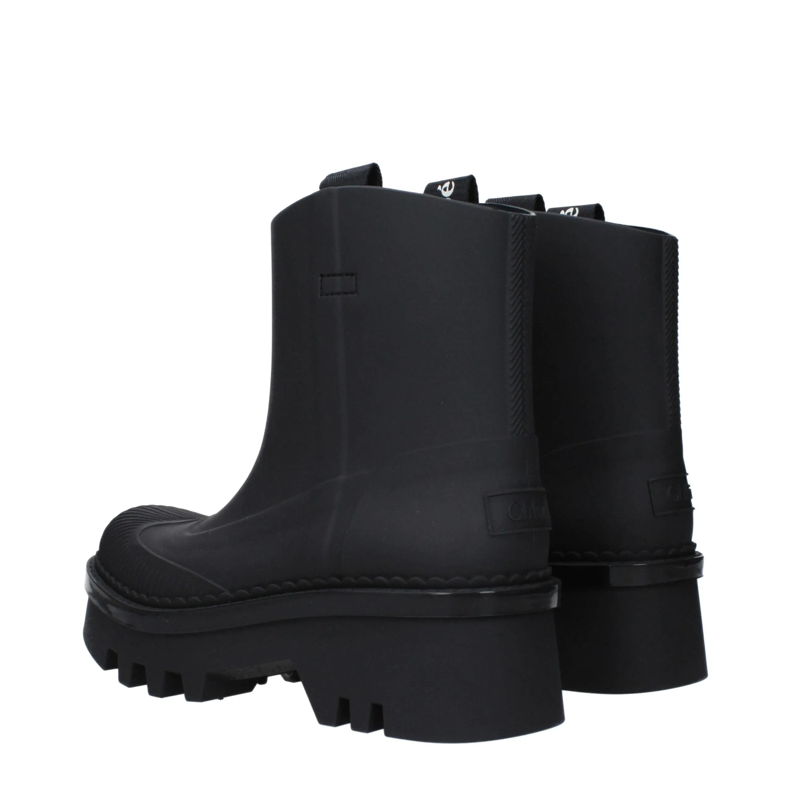 Chloé Black Cotton Ankle Boots sold by Siebentaschen product image thumbnail 4