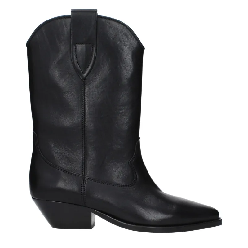 Isabel Marant Black Leather Ankle Boots sold by Siebentaschen