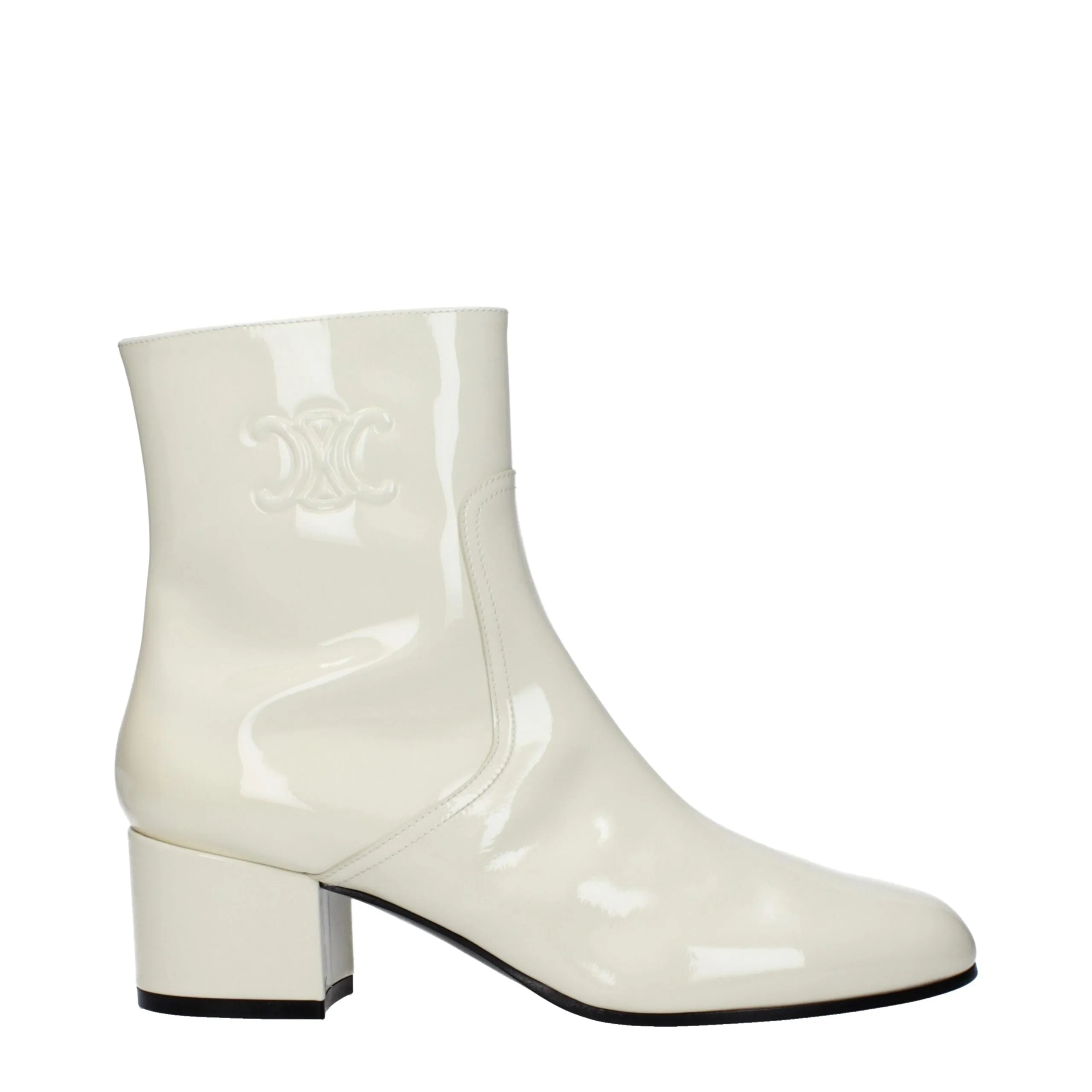 Celine Beige Leather Ankle Boots sold by Siebentaschen
