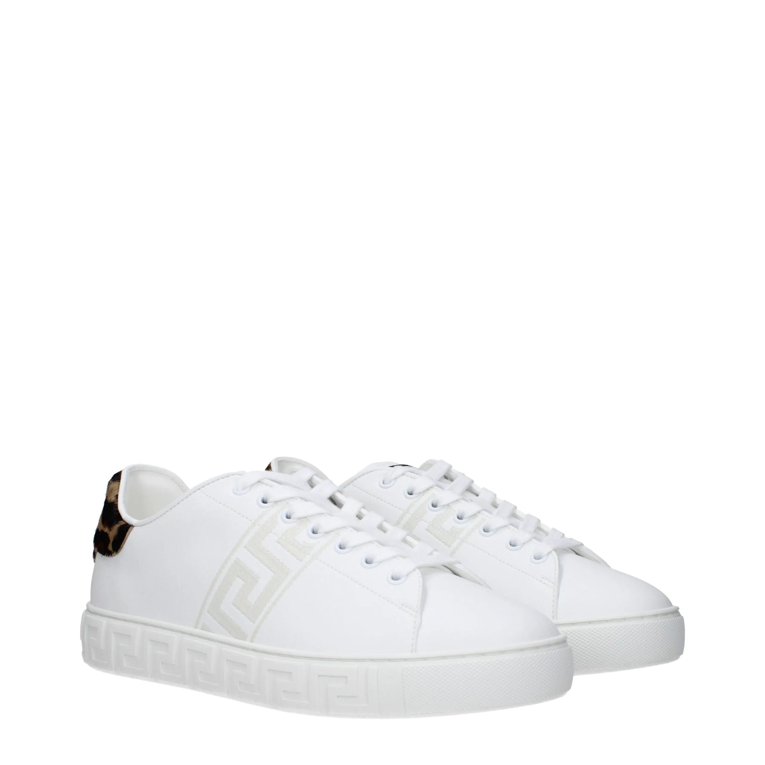 Versace White Leather Low Top Sneakers sold by Siebentaschen product image thumbnail 2
