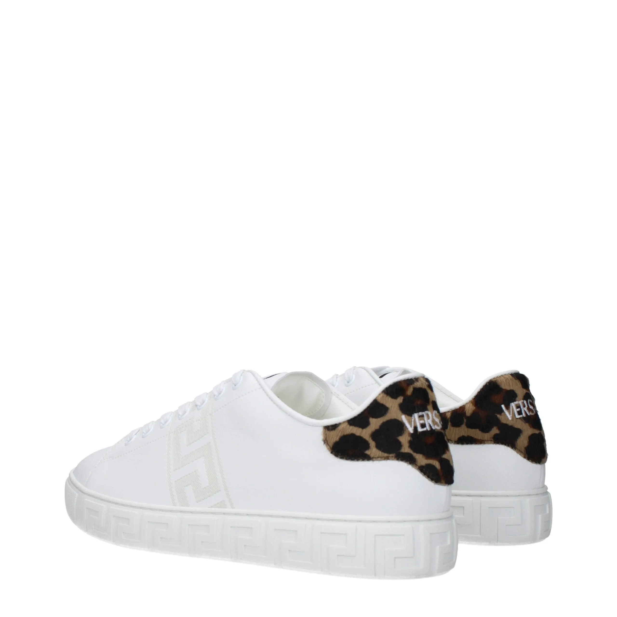Versace White Leather Low Top Sneakers sold by Siebentaschen product image thumbnail 4