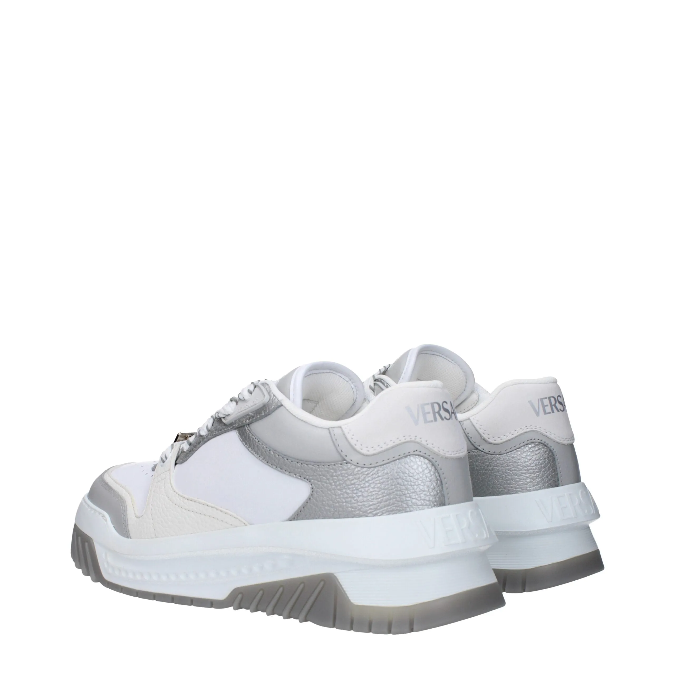 Versace White Leather Chunky Sneakers sold by Siebentaschen product image thumbnail 4