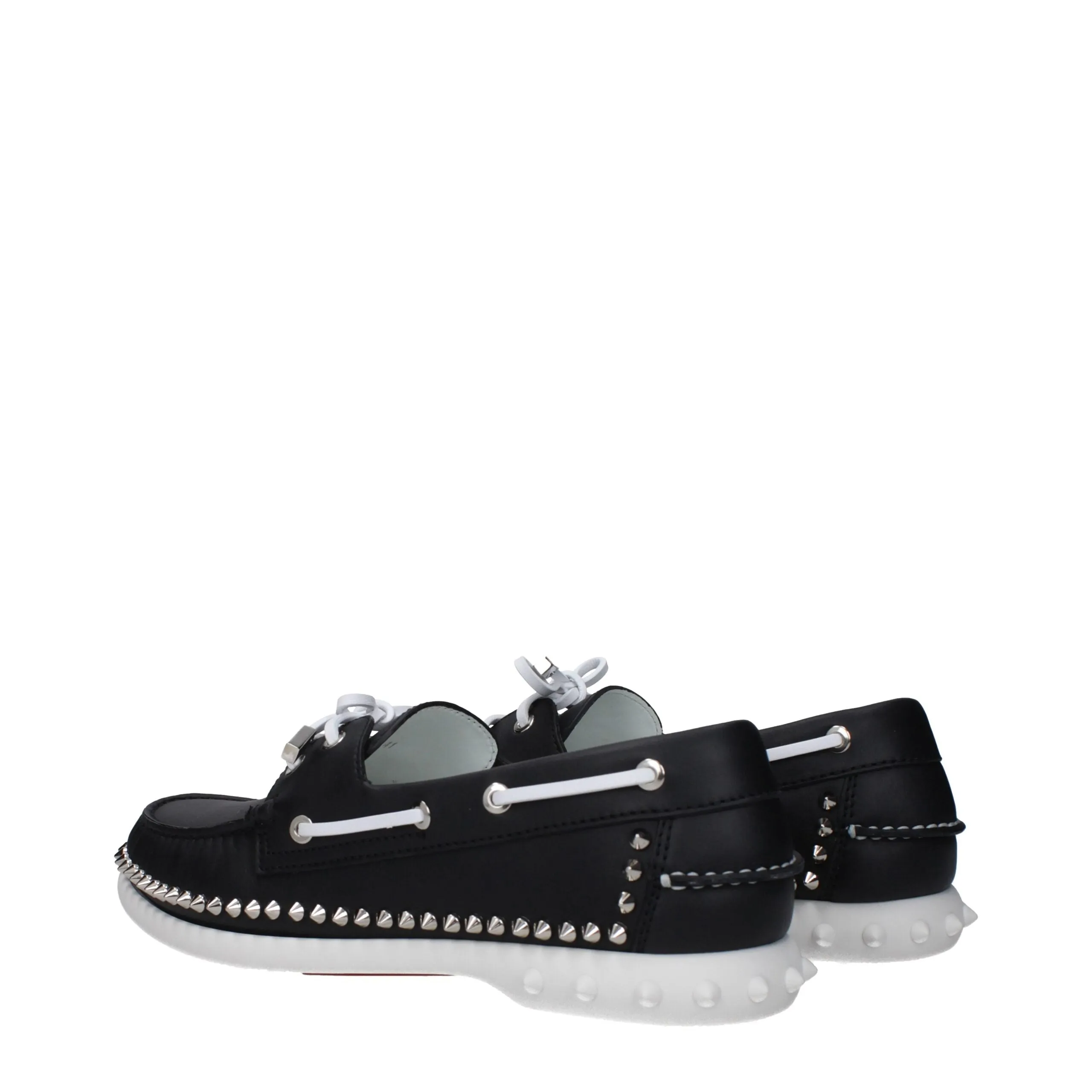 Christian Louboutin Black Leather Slip-On Loafers sold by Siebentaschen product image thumbnail 4