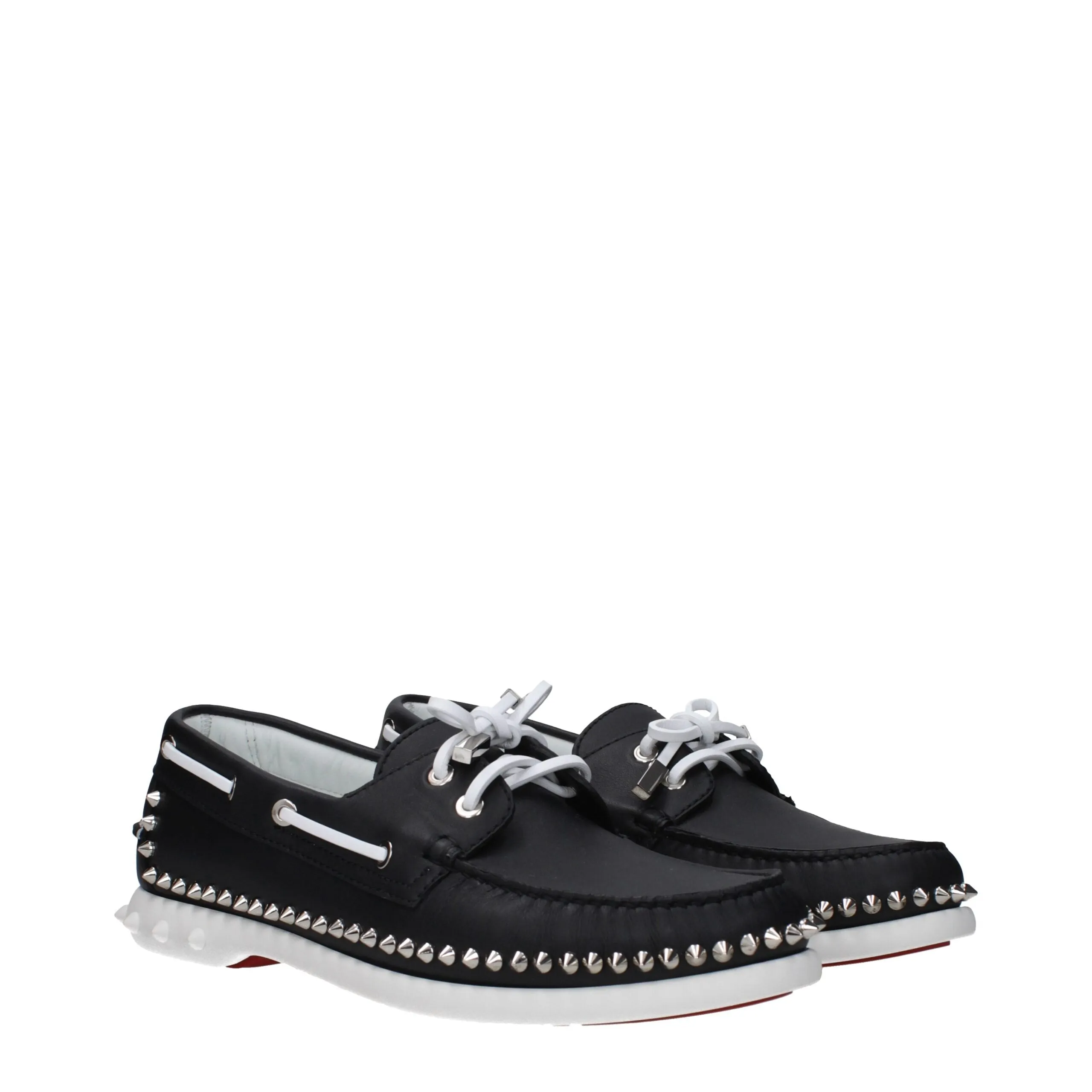 Christian Louboutin Black Leather Slip-On Loafers sold by Siebentaschen product image thumbnail 2