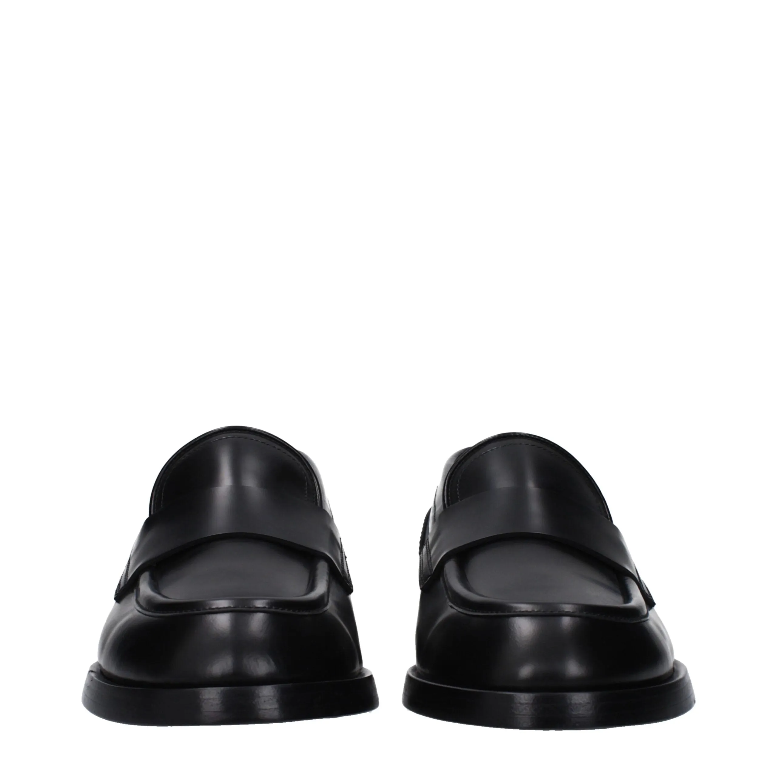 Dolce & Gabbana Black Leather Slip-On Loafers sold by Siebentaschen product image thumbnail 3