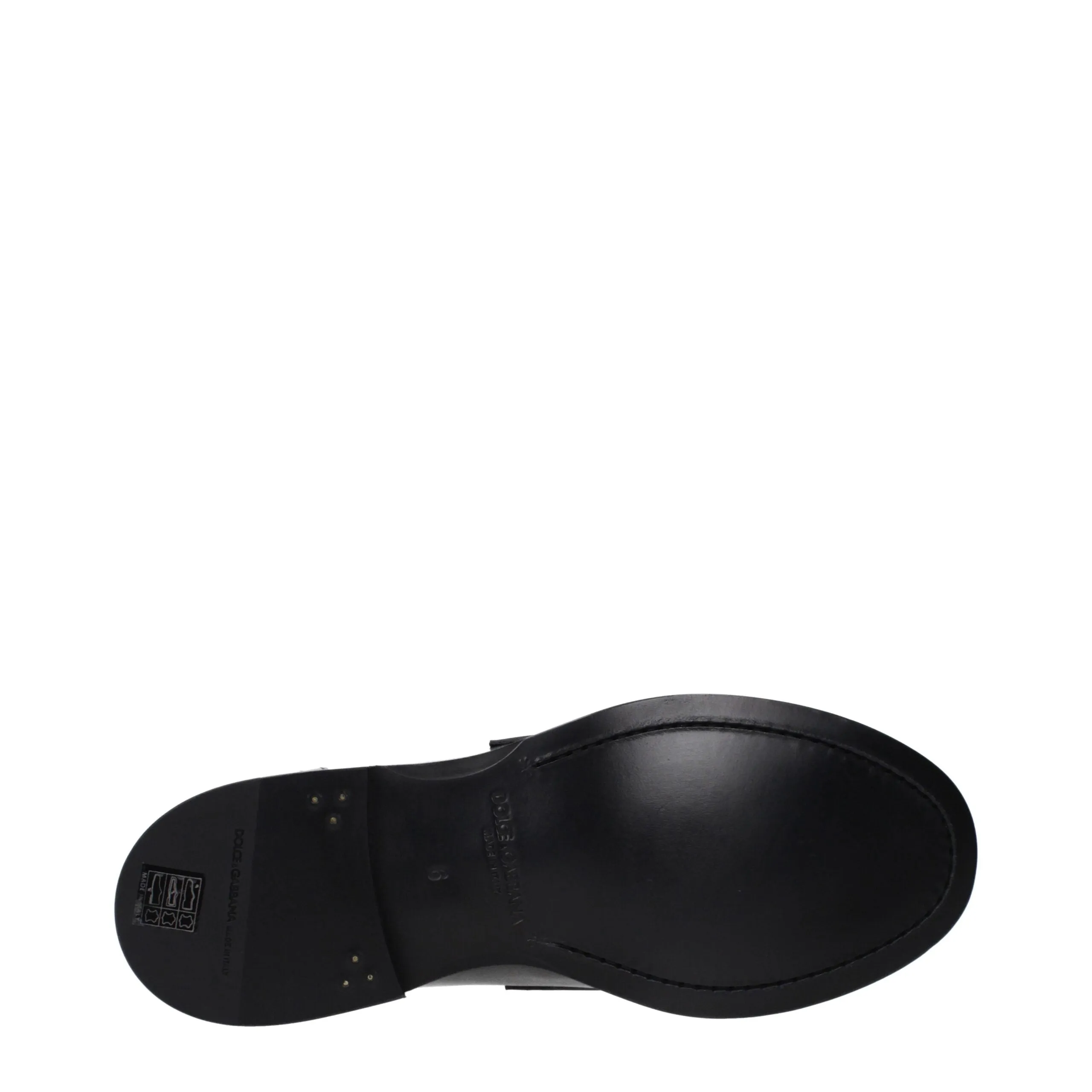 Dolce & Gabbana Black Leather Slip-On Loafers sold by Siebentaschen product image thumbnail 5