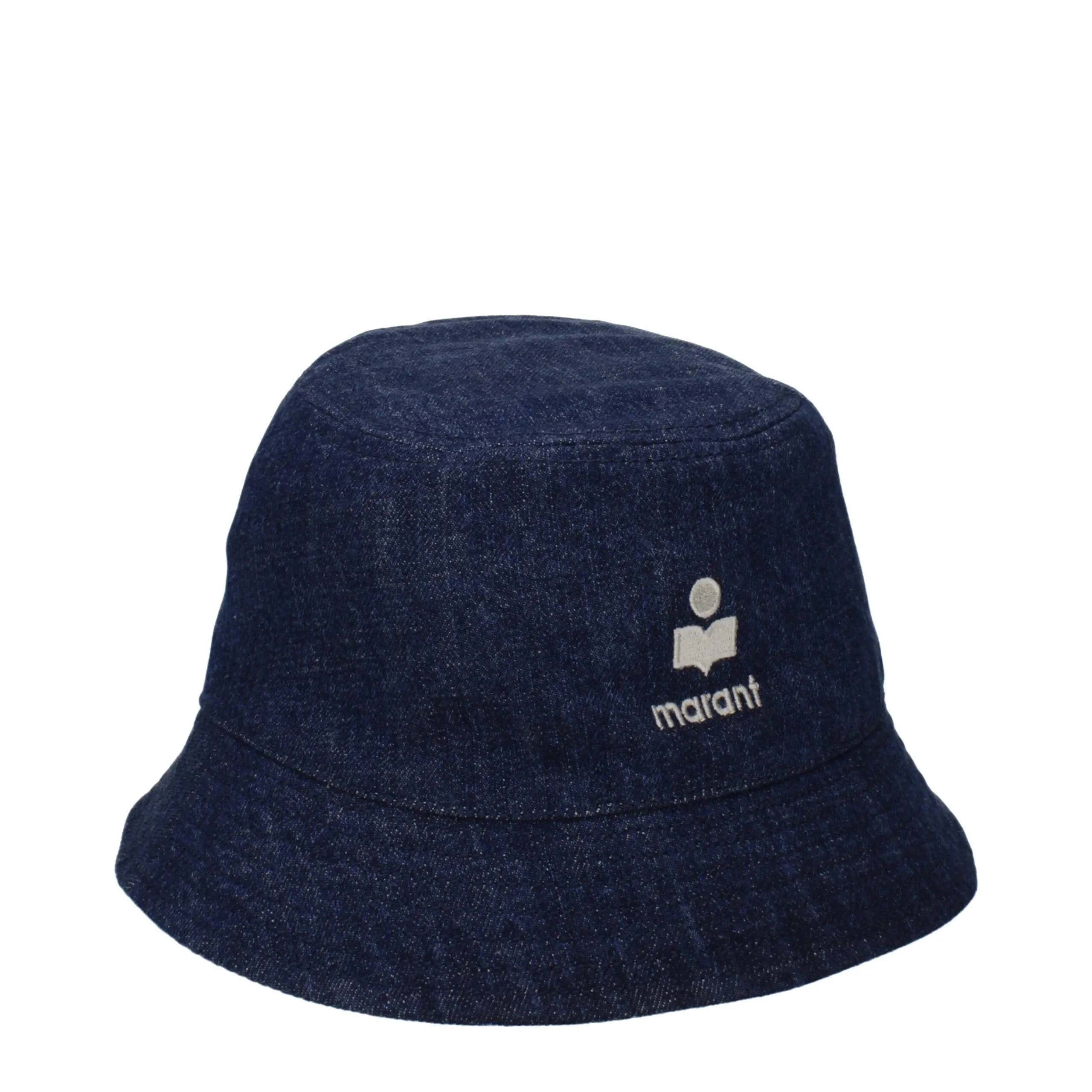 Isabel Marant Blue Cotton Bucket Hat sold by Siebentaschen