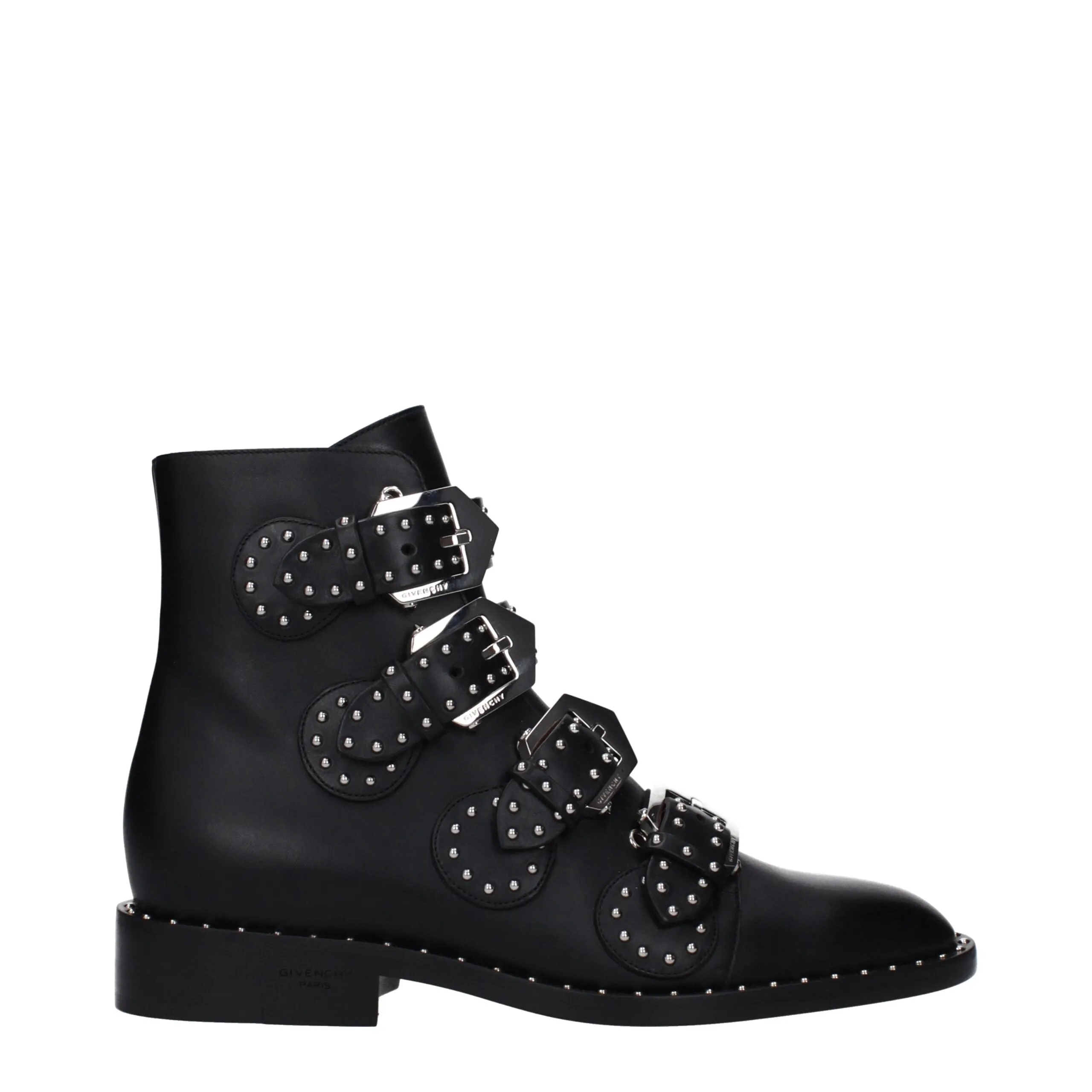 Givenchy Black Leather Ankle Boots sold by Siebentaschen