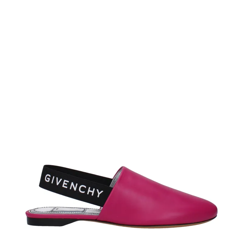 Givenchy Pink Leather Flat Sandals sold by Siebentaschen